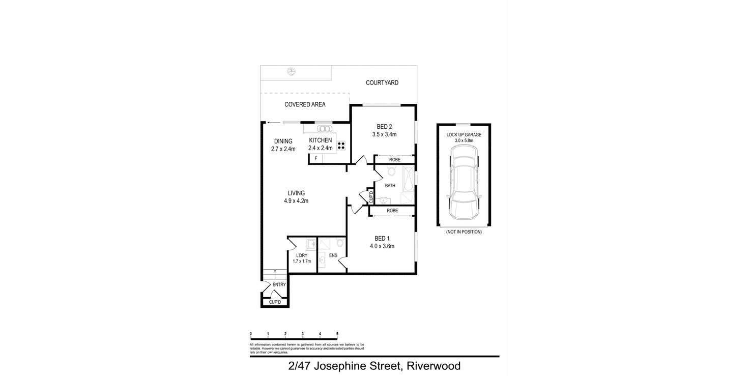 Floorplan of Homely unit listing, 5/47 Josephine Street, Riverwood NSW 2210