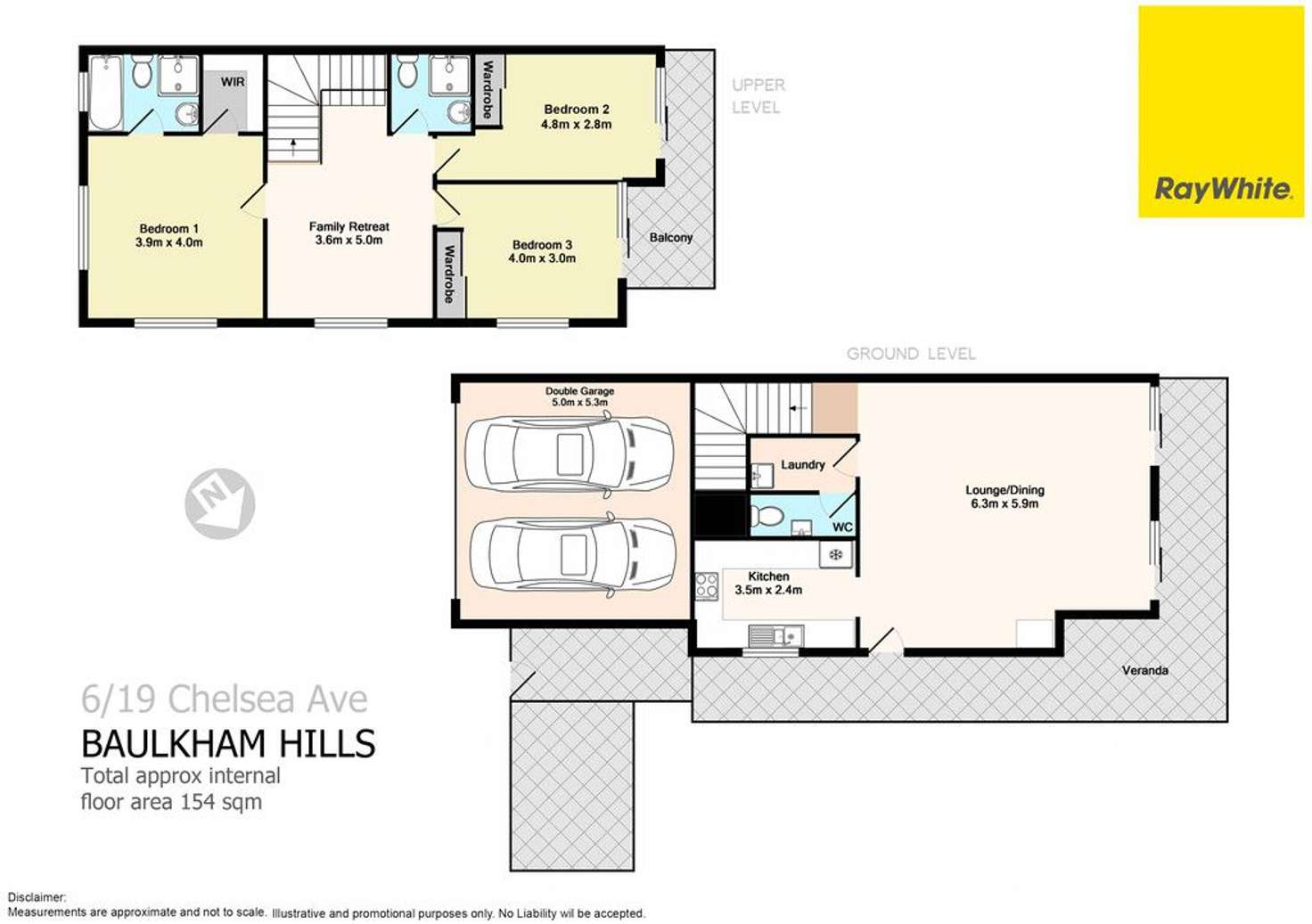 Floorplan of Homely townhouse listing, 6/19-23 Chelsea Avenue, Baulkham Hills NSW 2153