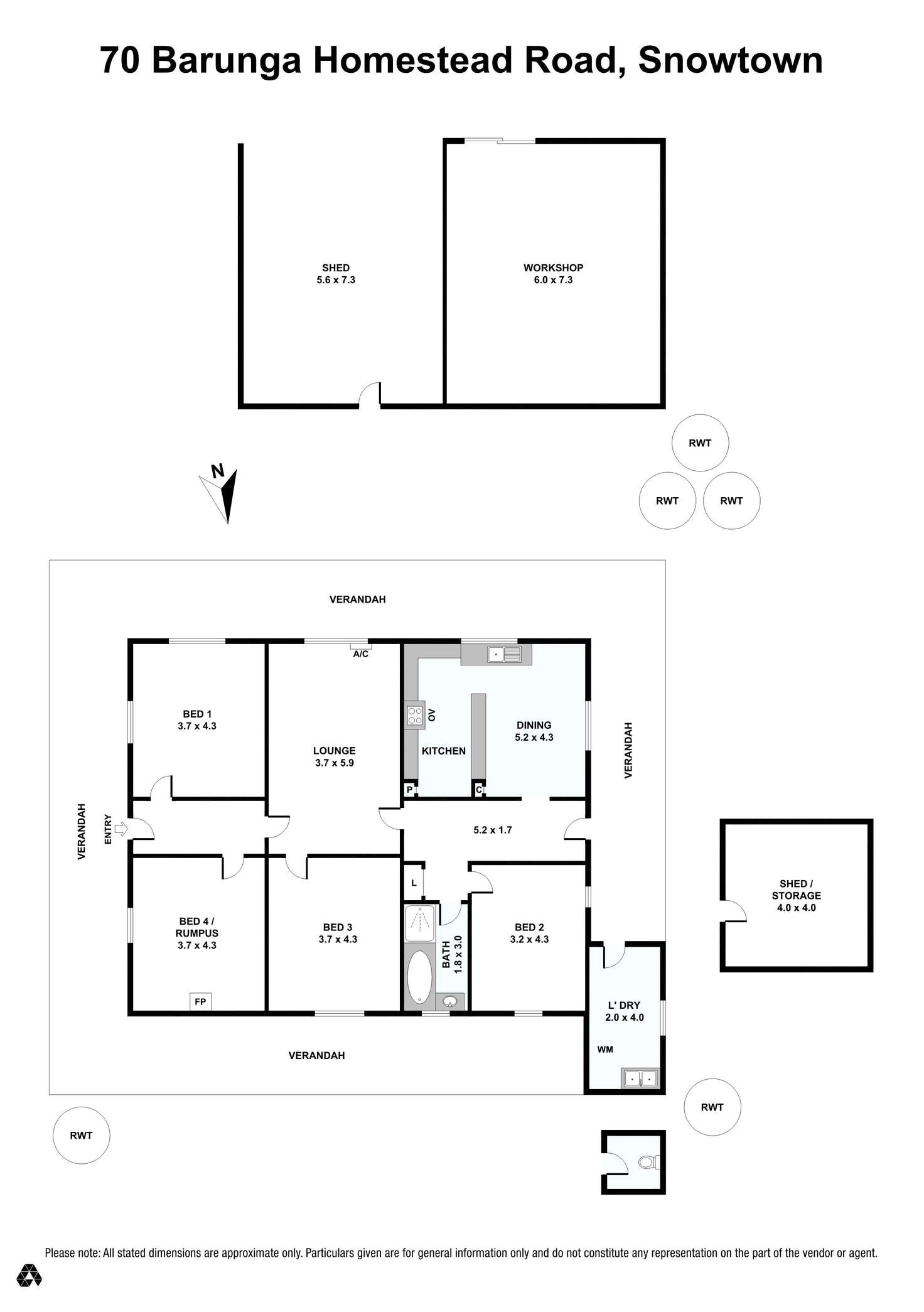 Floorplan of Homely house listing, 70 Barunga Homestead Road, Snowtown SA 5520