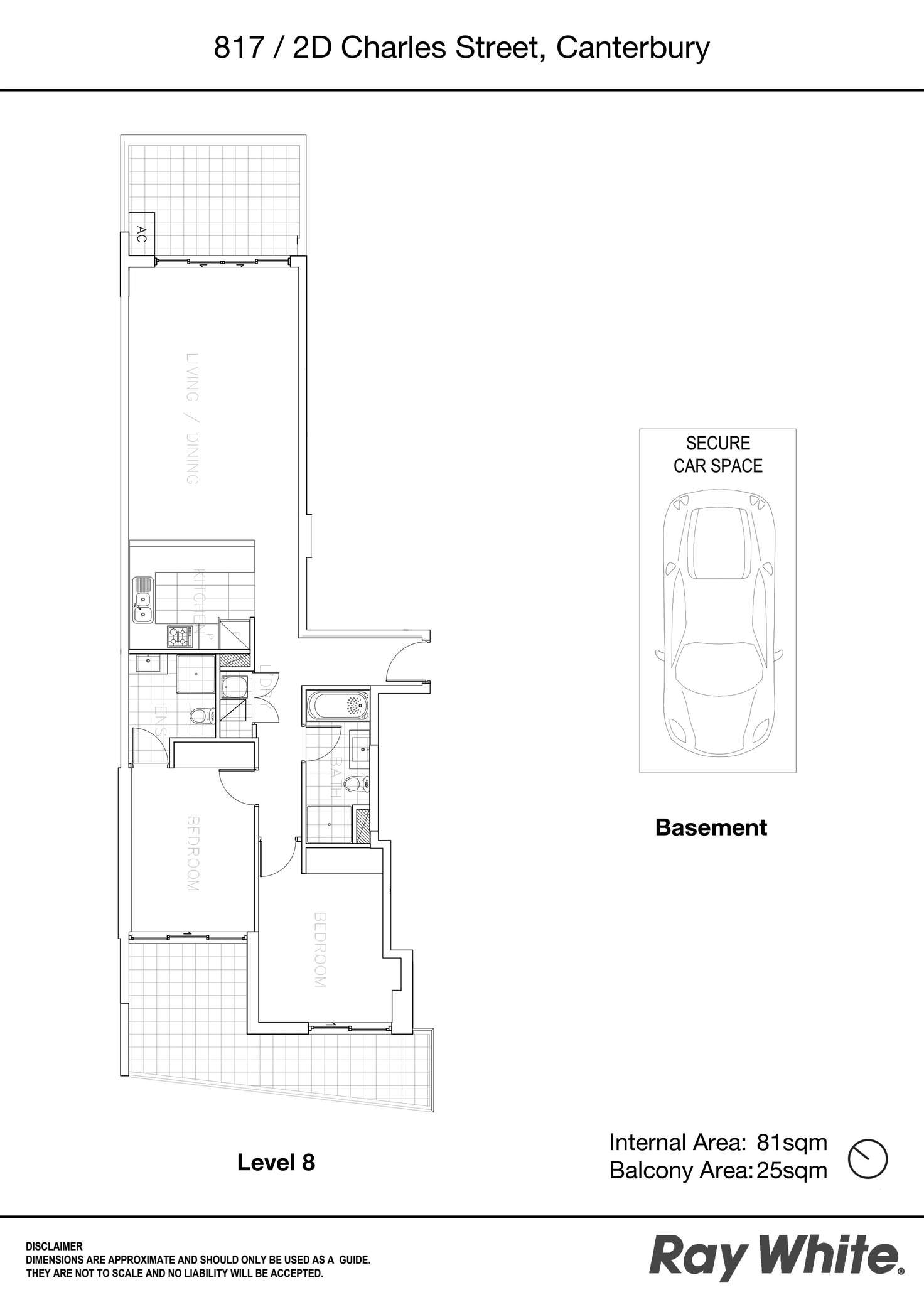 Floorplan of Homely apartment listing, 817/2D Charles Street, Canterbury NSW 2193