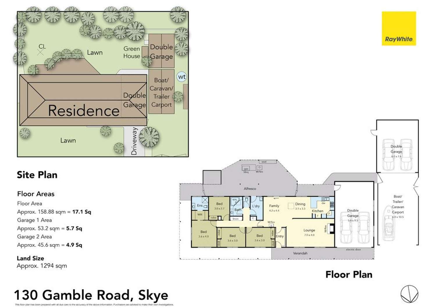 Floorplan of Homely house listing, 130 Gamble Road, Skye VIC 3977