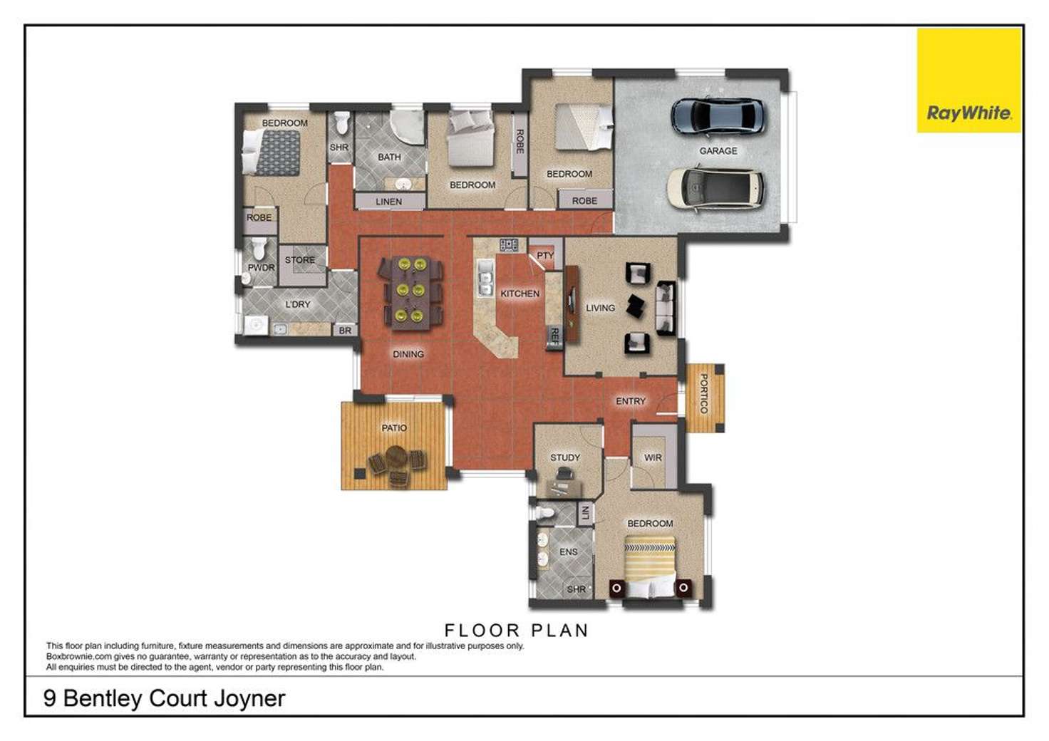 Floorplan of Homely house listing, 9 Bentley Court, Joyner QLD 4500