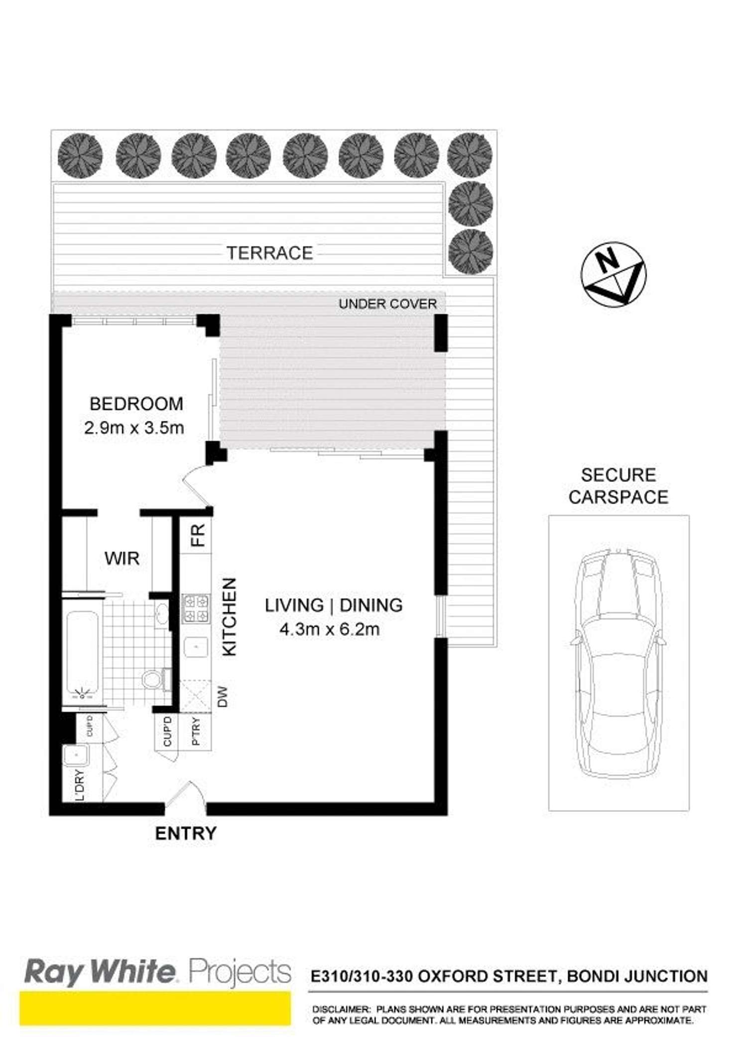 Floorplan of Homely apartment listing, E310/310-330 Oxford Street, Bondi Junction NSW 2022