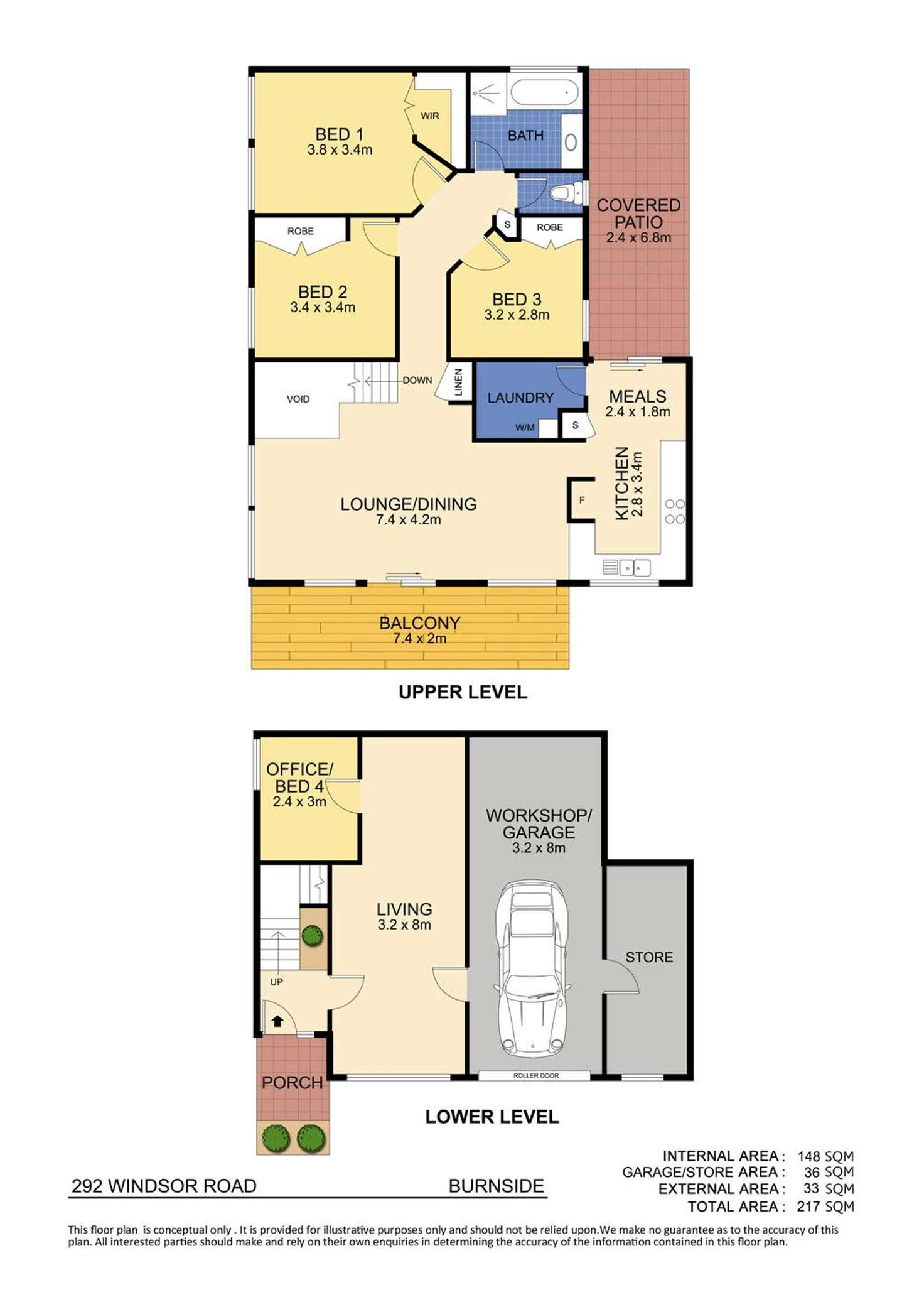 Floorplan of Homely house listing, 292 Windsor Road, Burnside QLD 4560