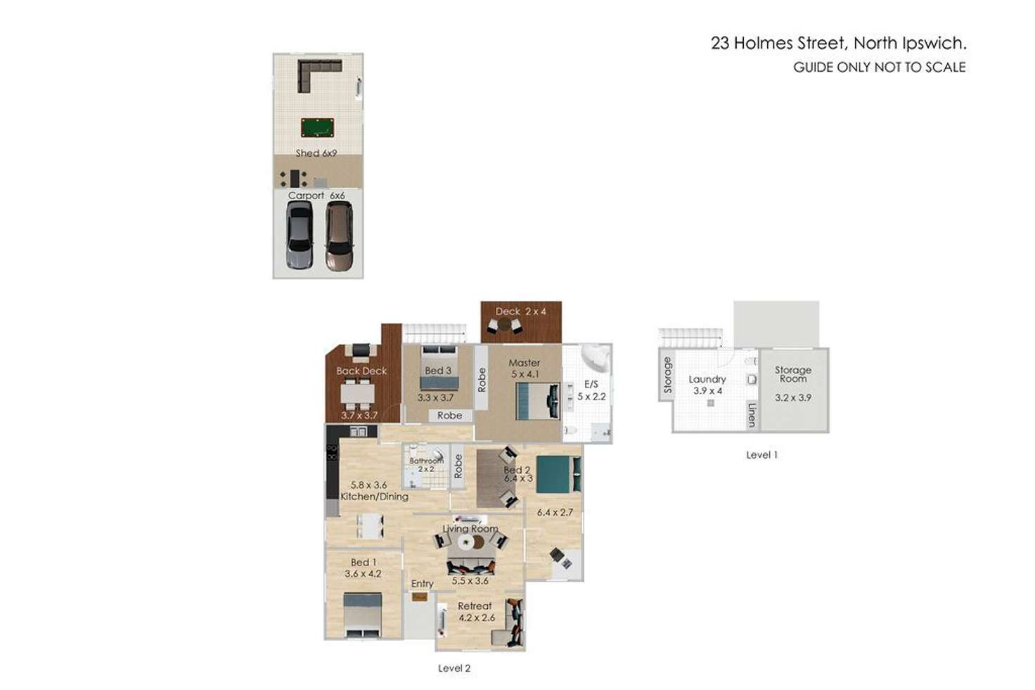 Floorplan of Homely house listing, 23 Holmes Street, North Ipswich QLD 4305