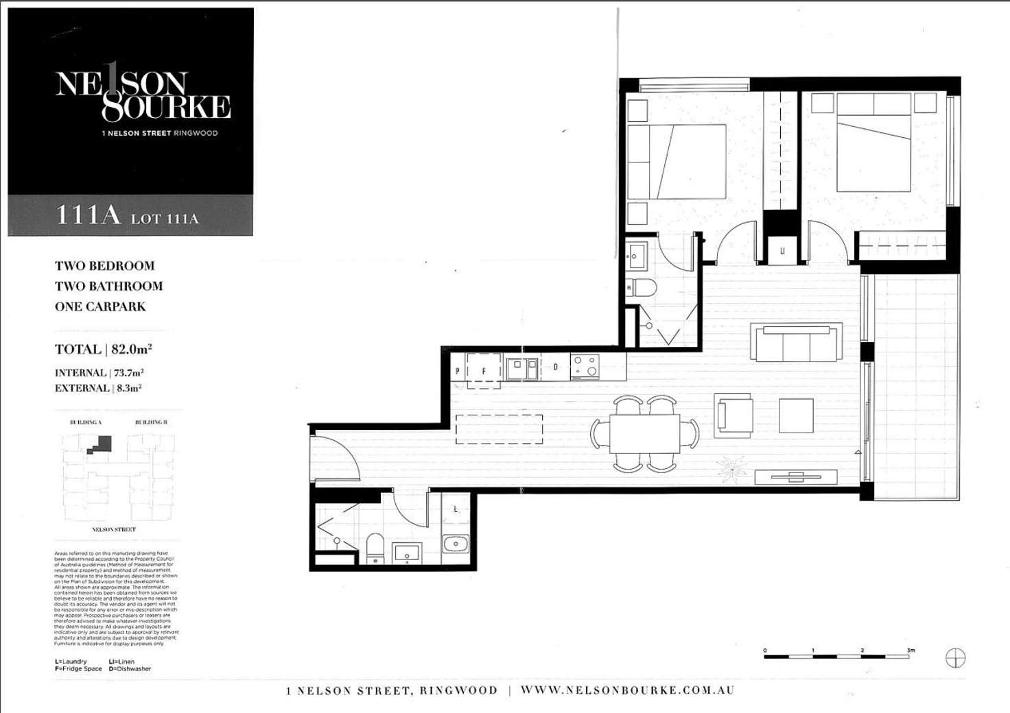 Floorplan of Homely apartment listing, 111/1a Nelson Street, Ringwood VIC 3134