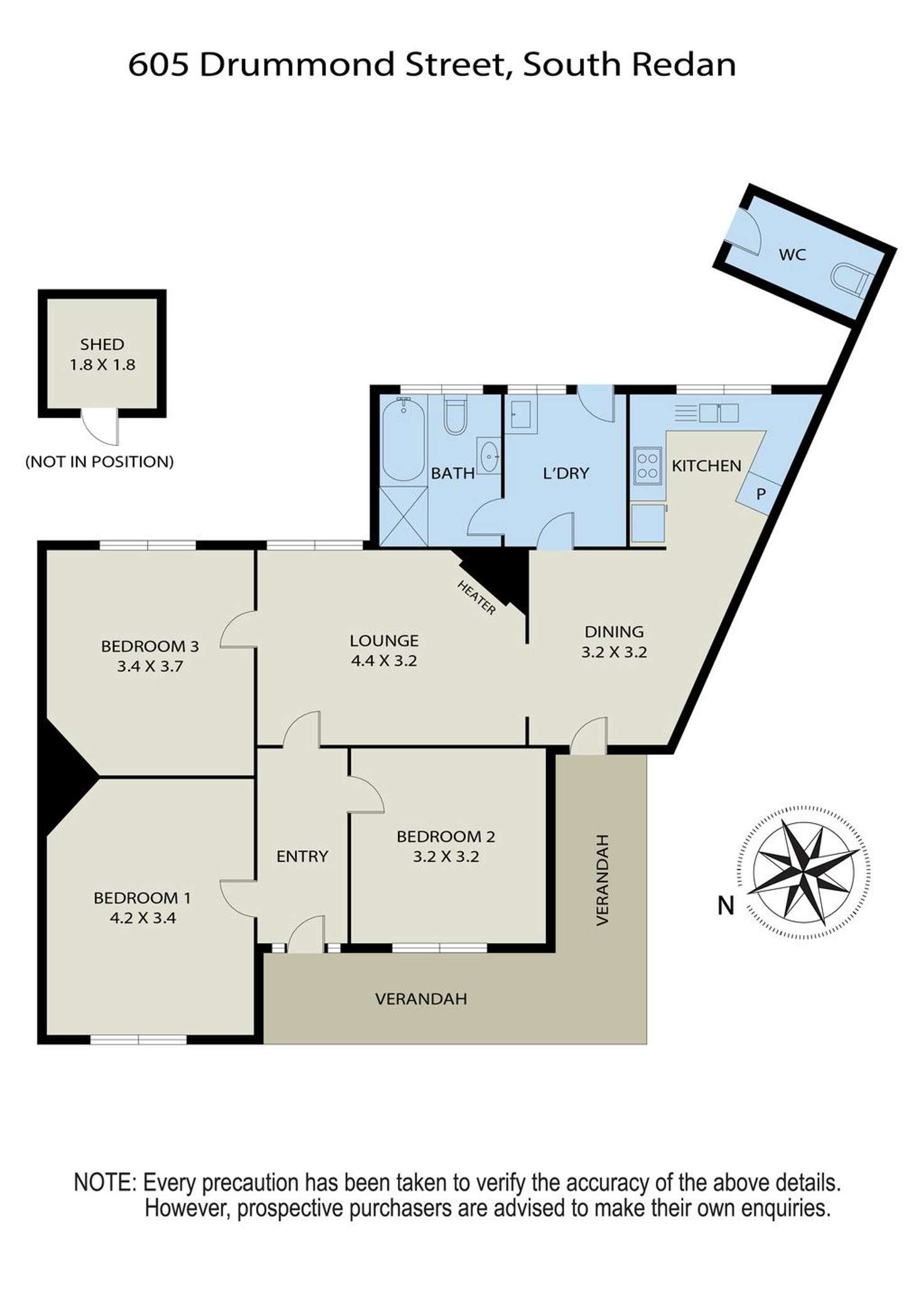 Floorplan of Homely house listing, 605 Drummond Street South, Redan VIC 3350