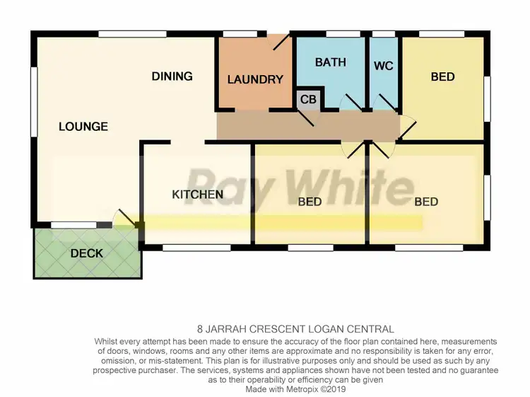 Floorplan of Homely house listing, 8 Jarrah Crescent, Logan Central QLD 4114
