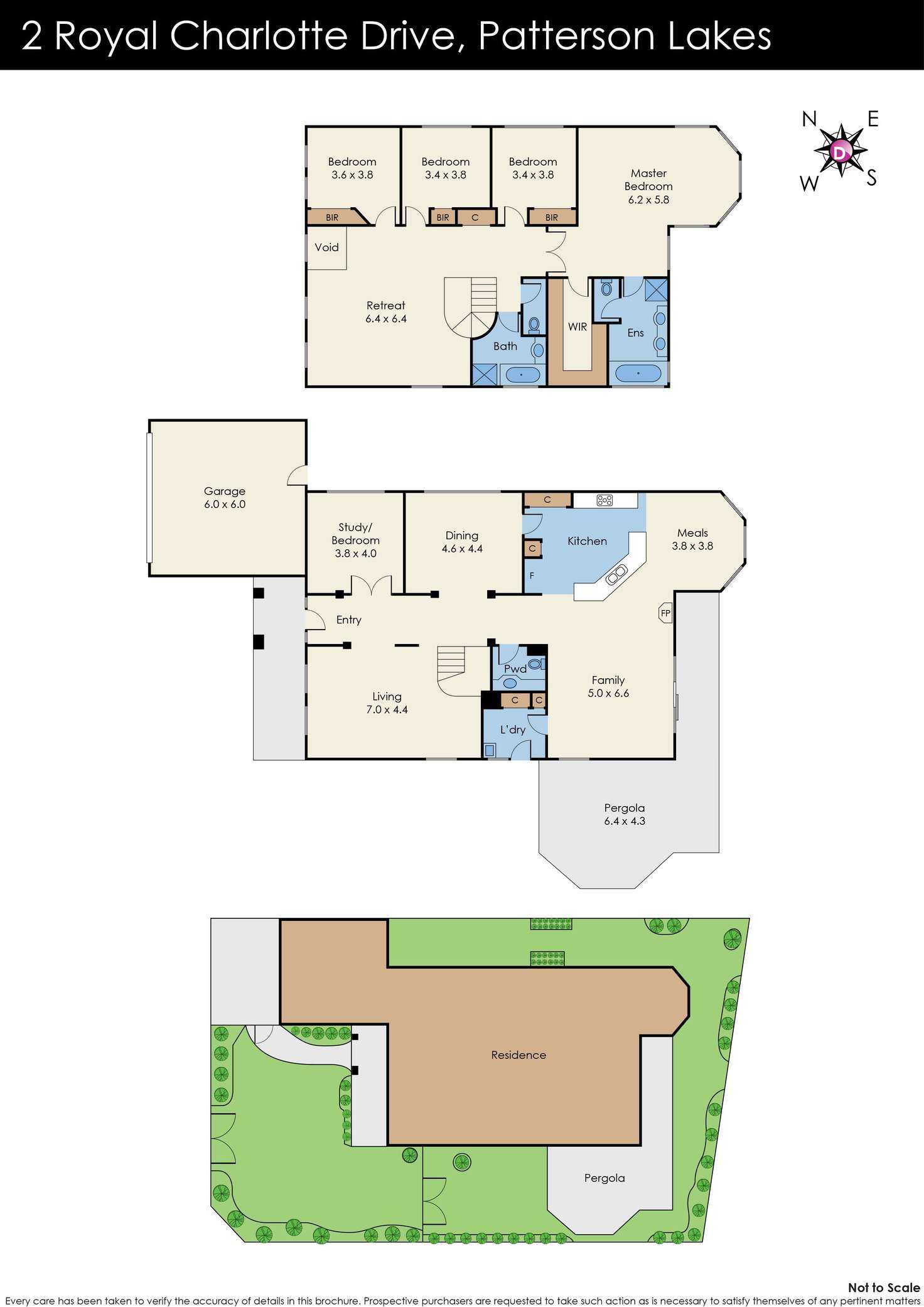 Floorplan of Homely house listing, 2 Royal Charlotte Drive, Patterson Lakes VIC 3197