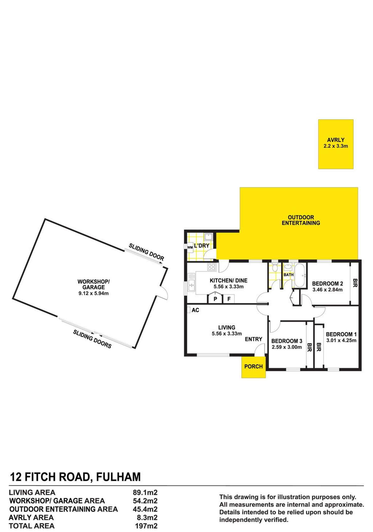 Floorplan of Homely house listing, 12 Fitch Road, Fulham SA 5024