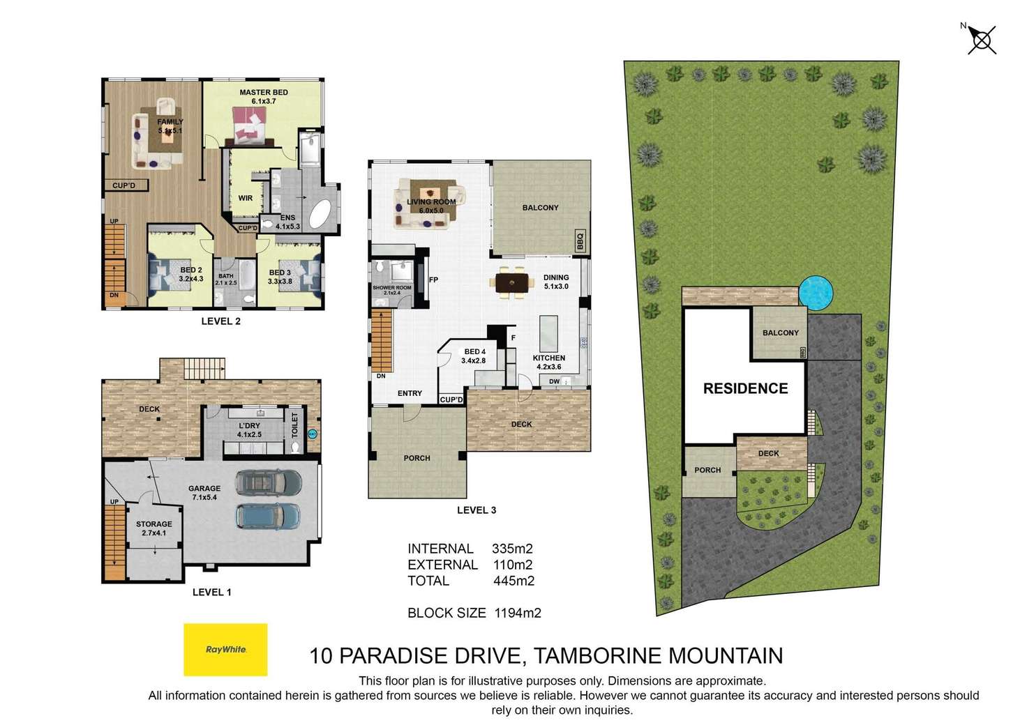 Floorplan of Homely house listing, 10 Paradise Drive, Tamborine Mountain QLD 4272