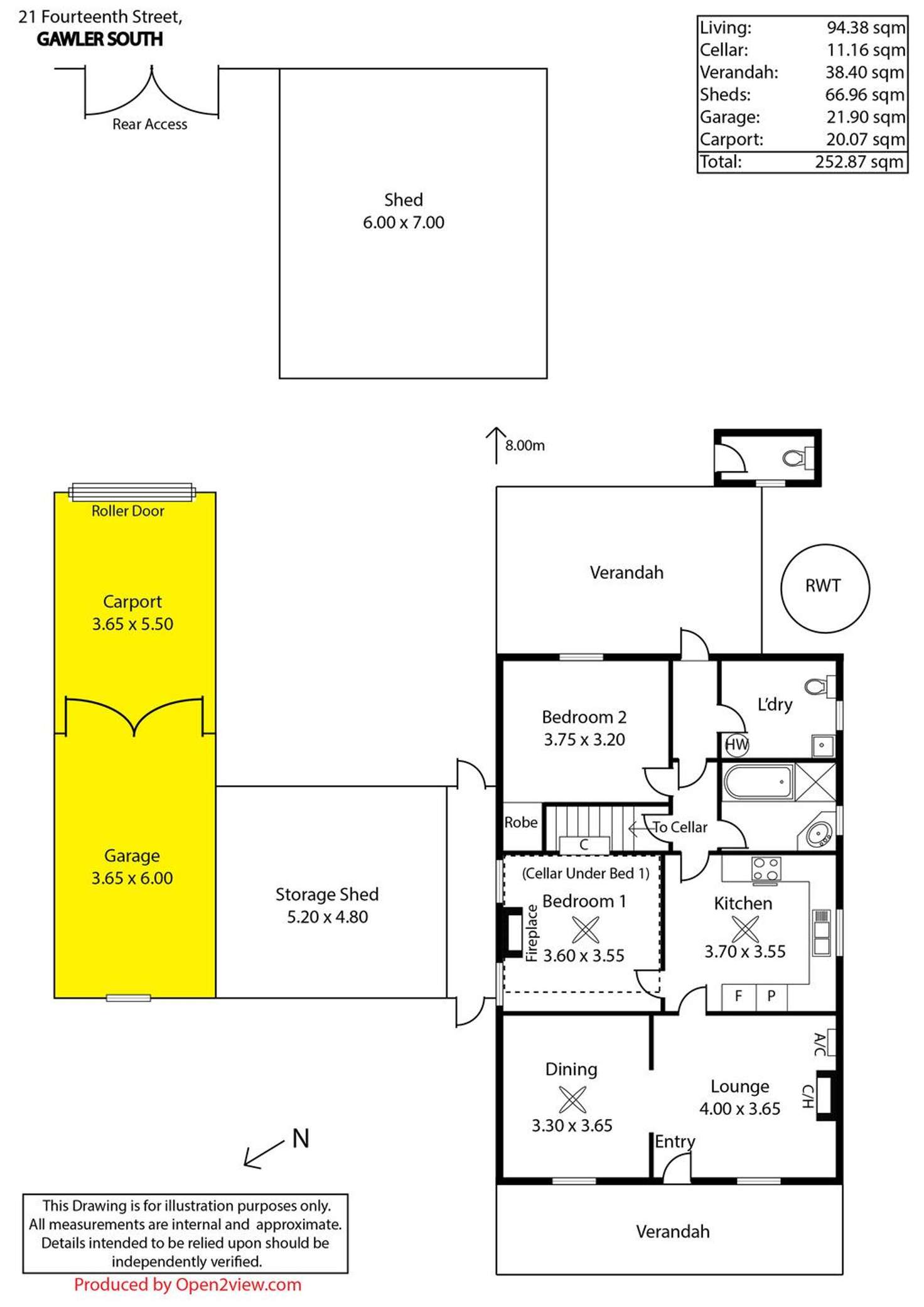 Floorplan of Homely house listing, 21 Fourteenth Street, Gawler South SA 5118