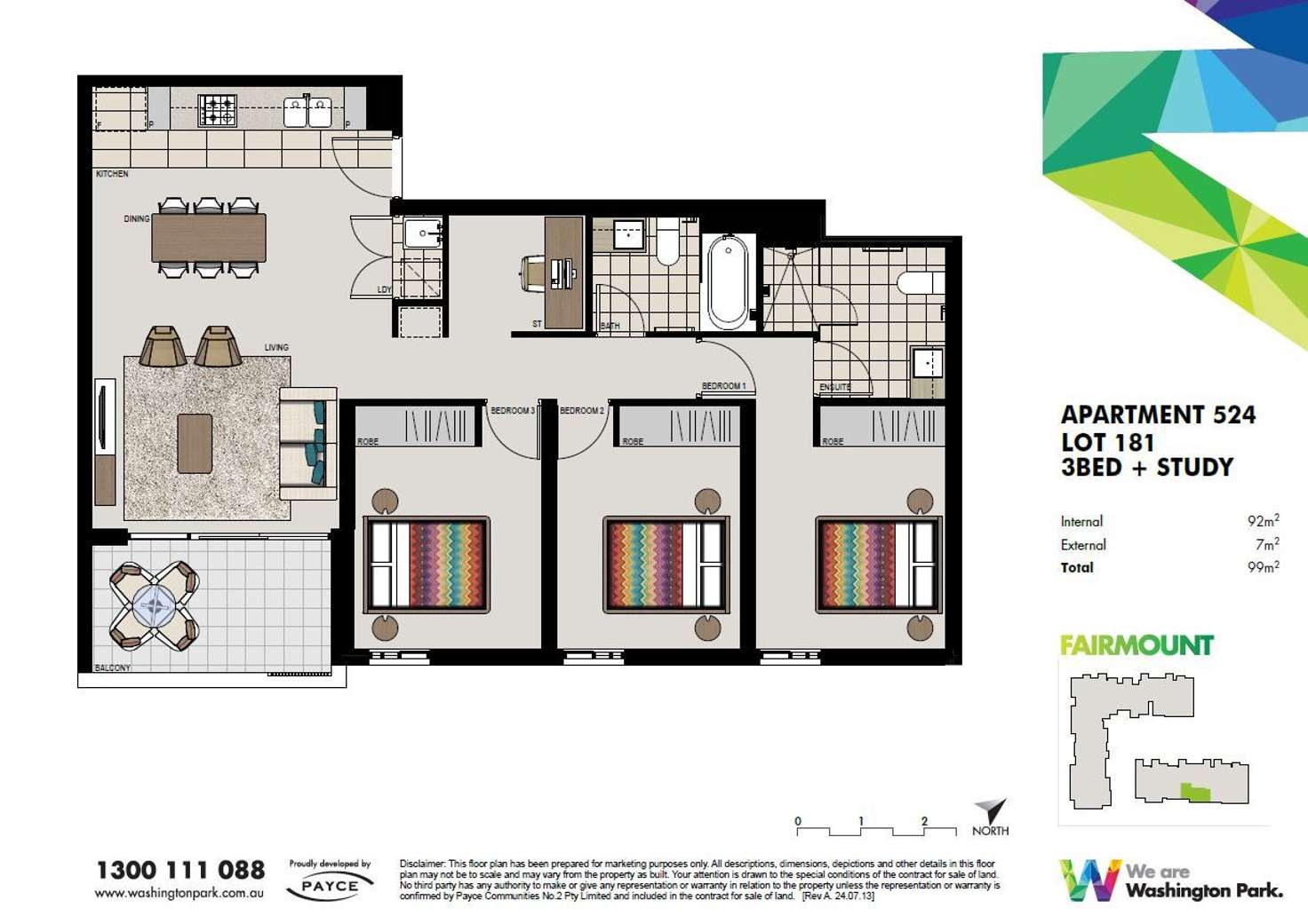 Floorplan of Homely apartment listing, 524/1 Vermont Crescent, Riverwood NSW 2210