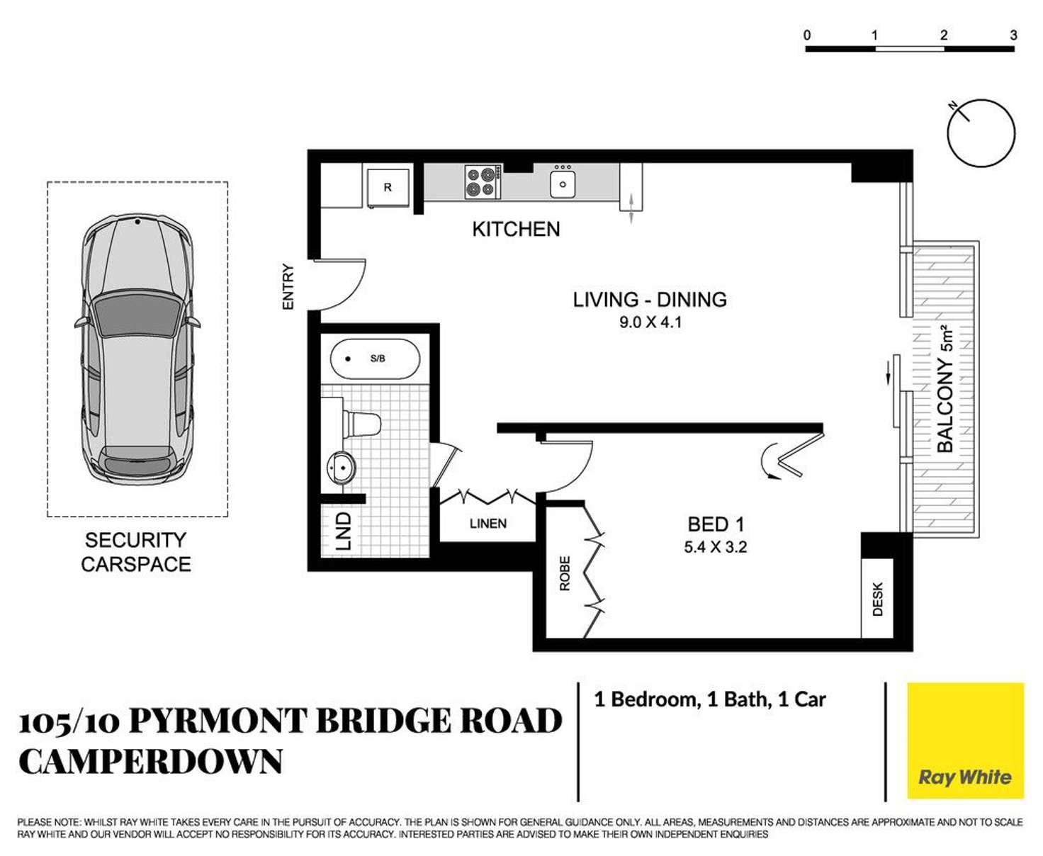 Floorplan of Homely apartment listing, 105/10 Pyrmont Bridge Road, Camperdown NSW 2050