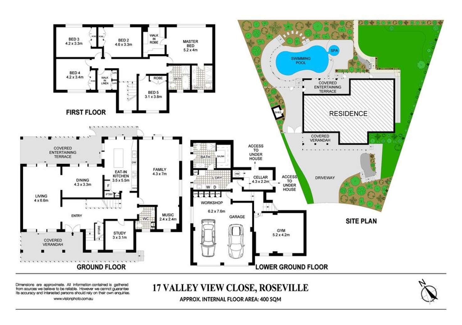 Floorplan of Homely house listing, 17 Valley View Close, Roseville NSW 2069