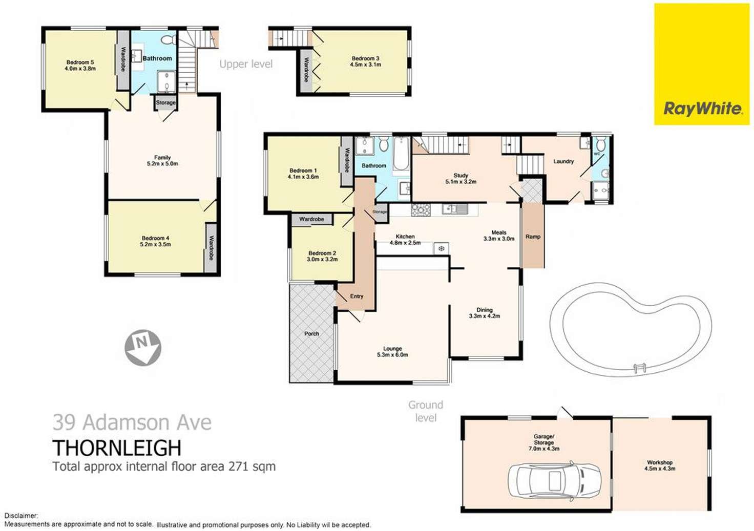 Floorplan of Homely house listing, 39 Adamson Avenue, Thornleigh NSW 2120