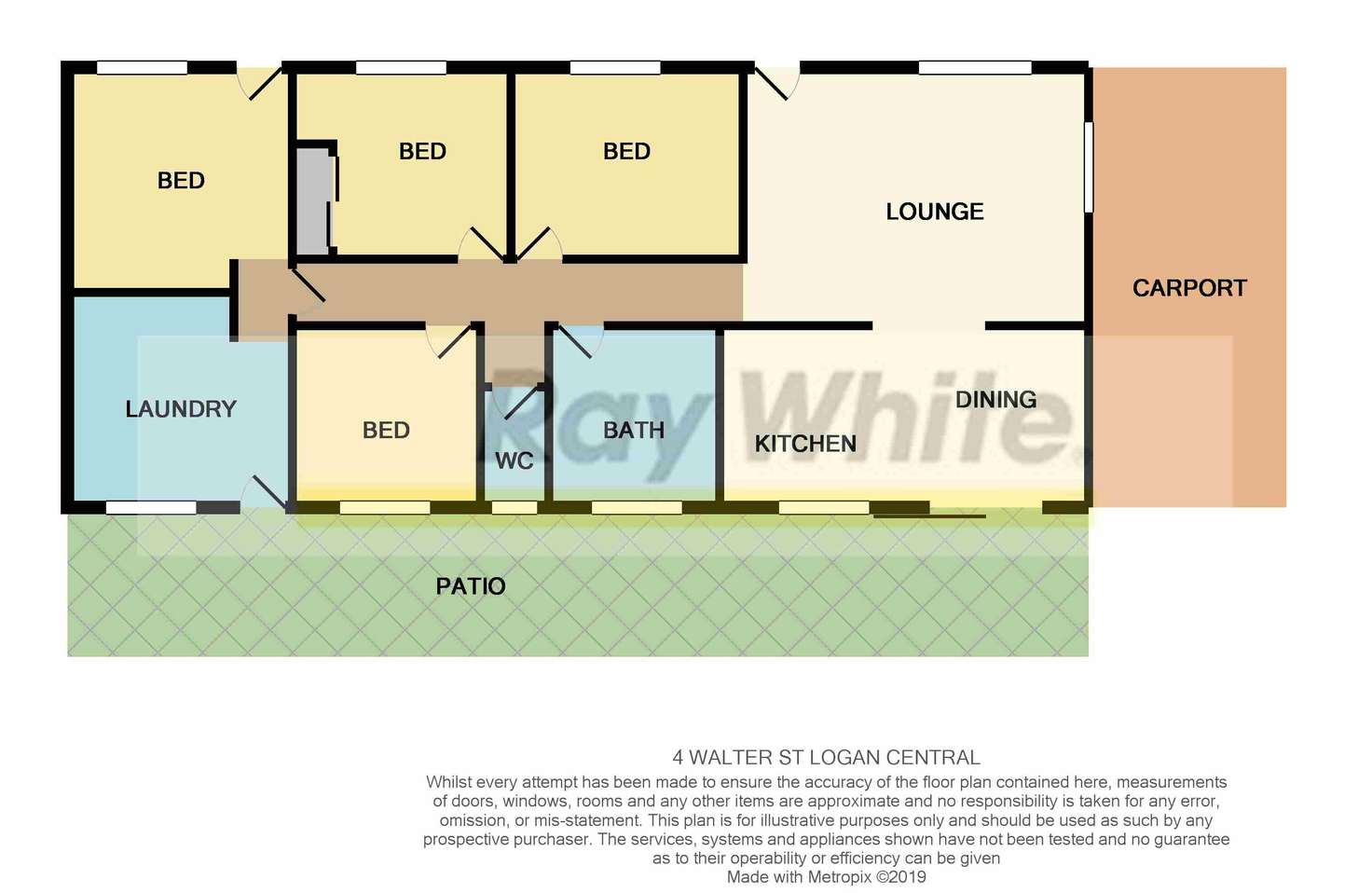 Floorplan of Homely house listing, 4 Walter Street, Logan Central QLD 4114