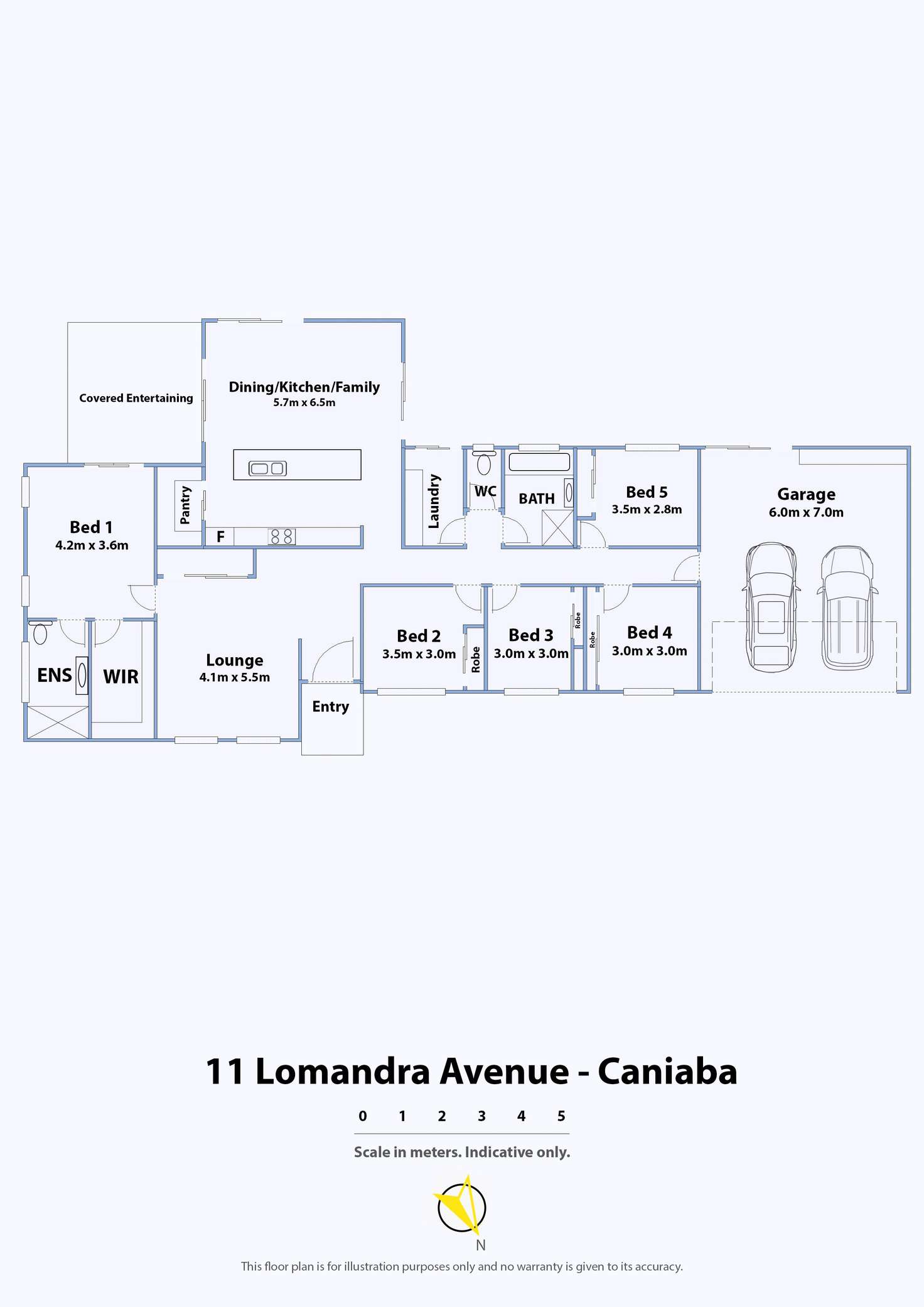 Floorplan of Homely house listing, 11 Lomandra Avenue, Caniaba NSW 2480