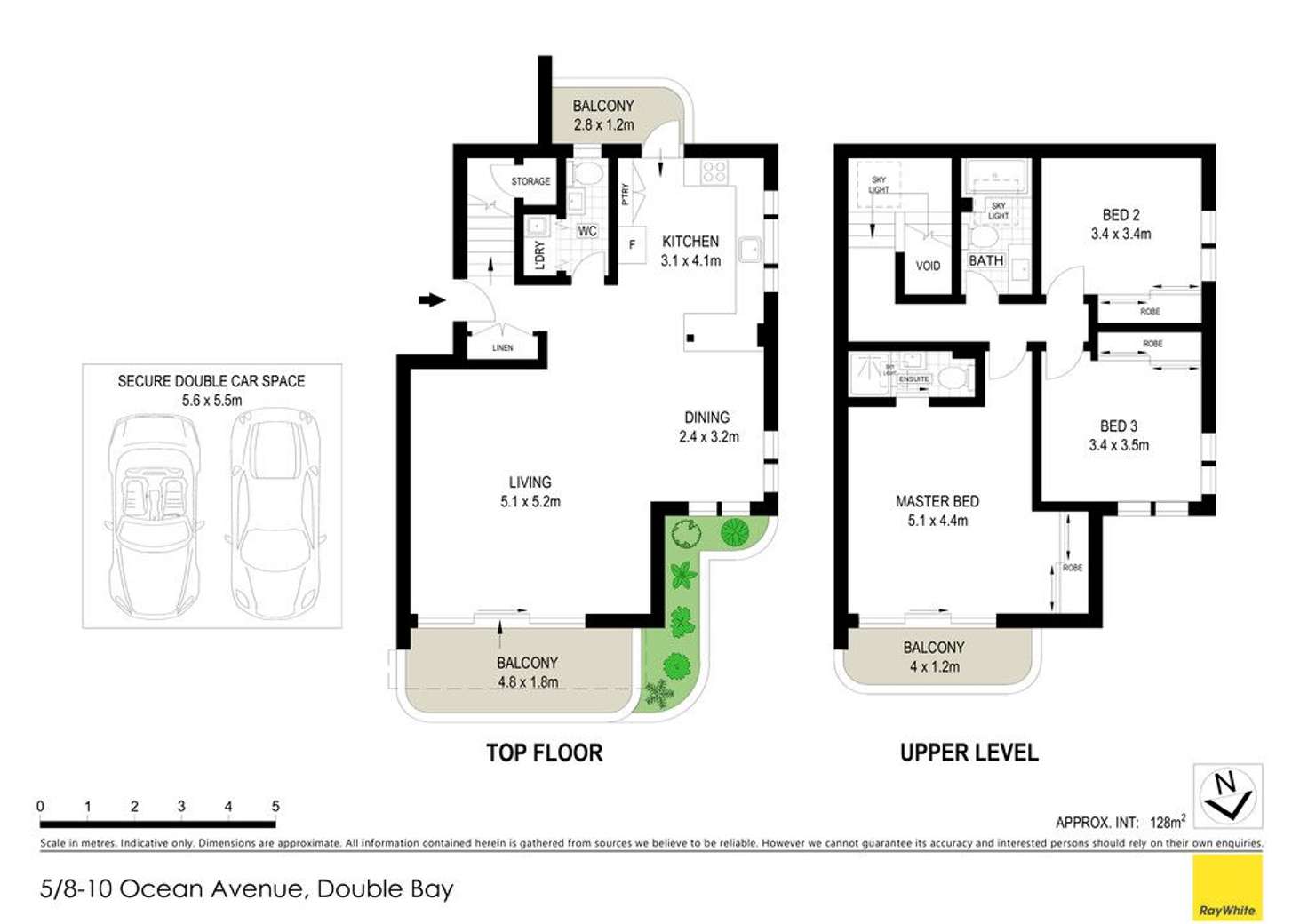Floorplan of Homely apartment listing, 5/8-10 Ocean Avenue, Double Bay NSW 2028