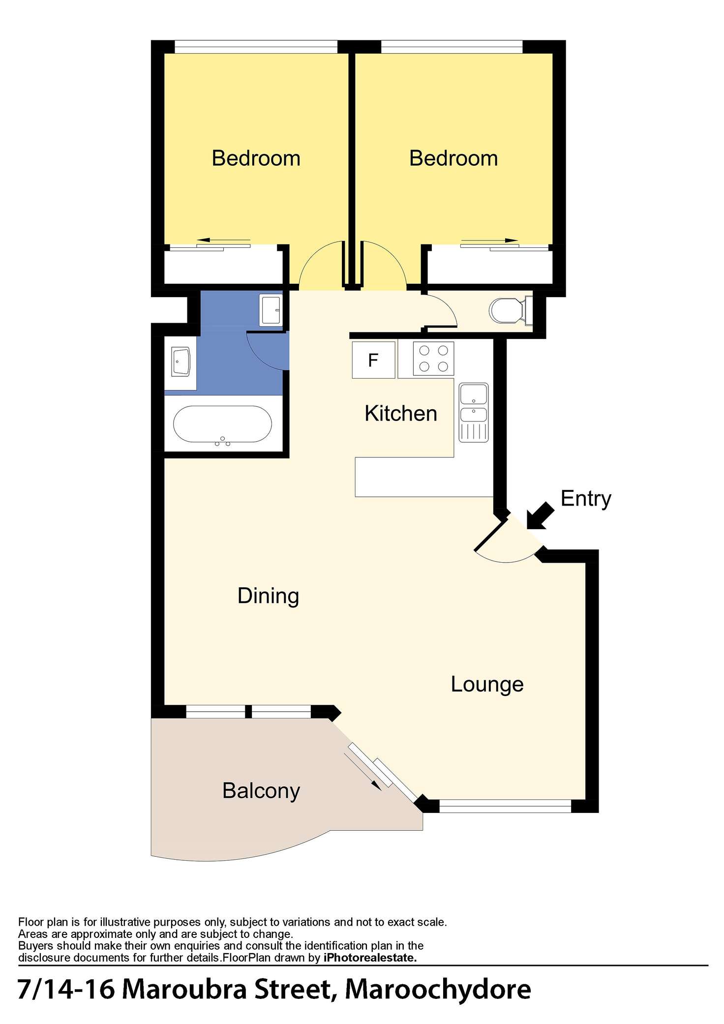 Floorplan of Homely unit listing, 7/14-16 Maroubra Street, Maroochydore QLD 4558