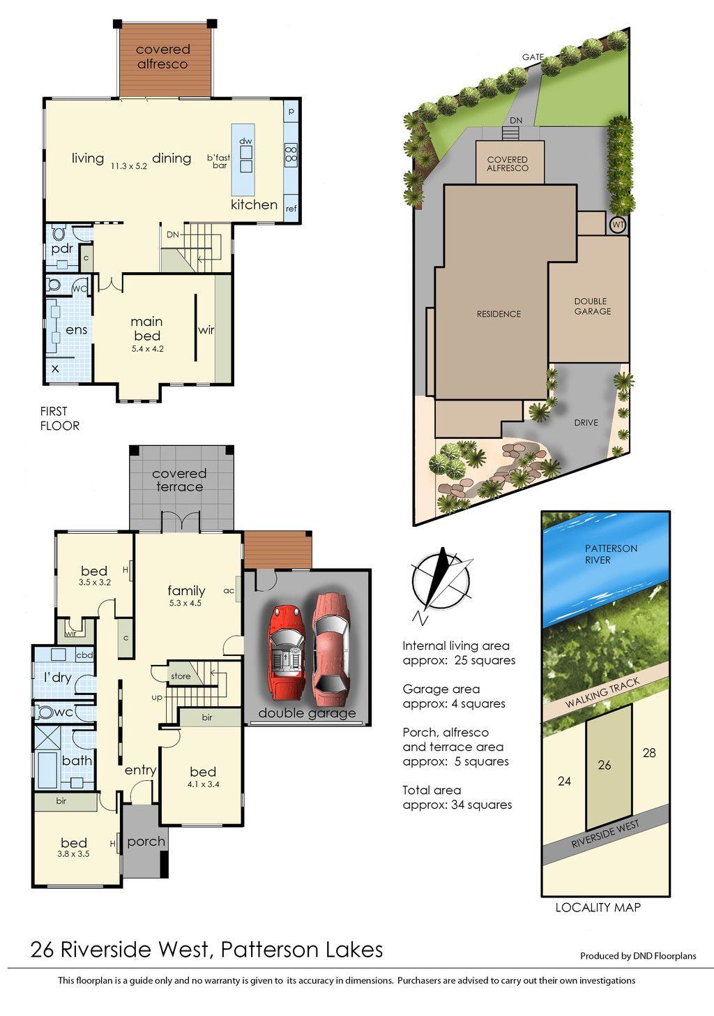 Floorplan of Homely house listing, 26 Riverside West, Patterson Lakes VIC 3197