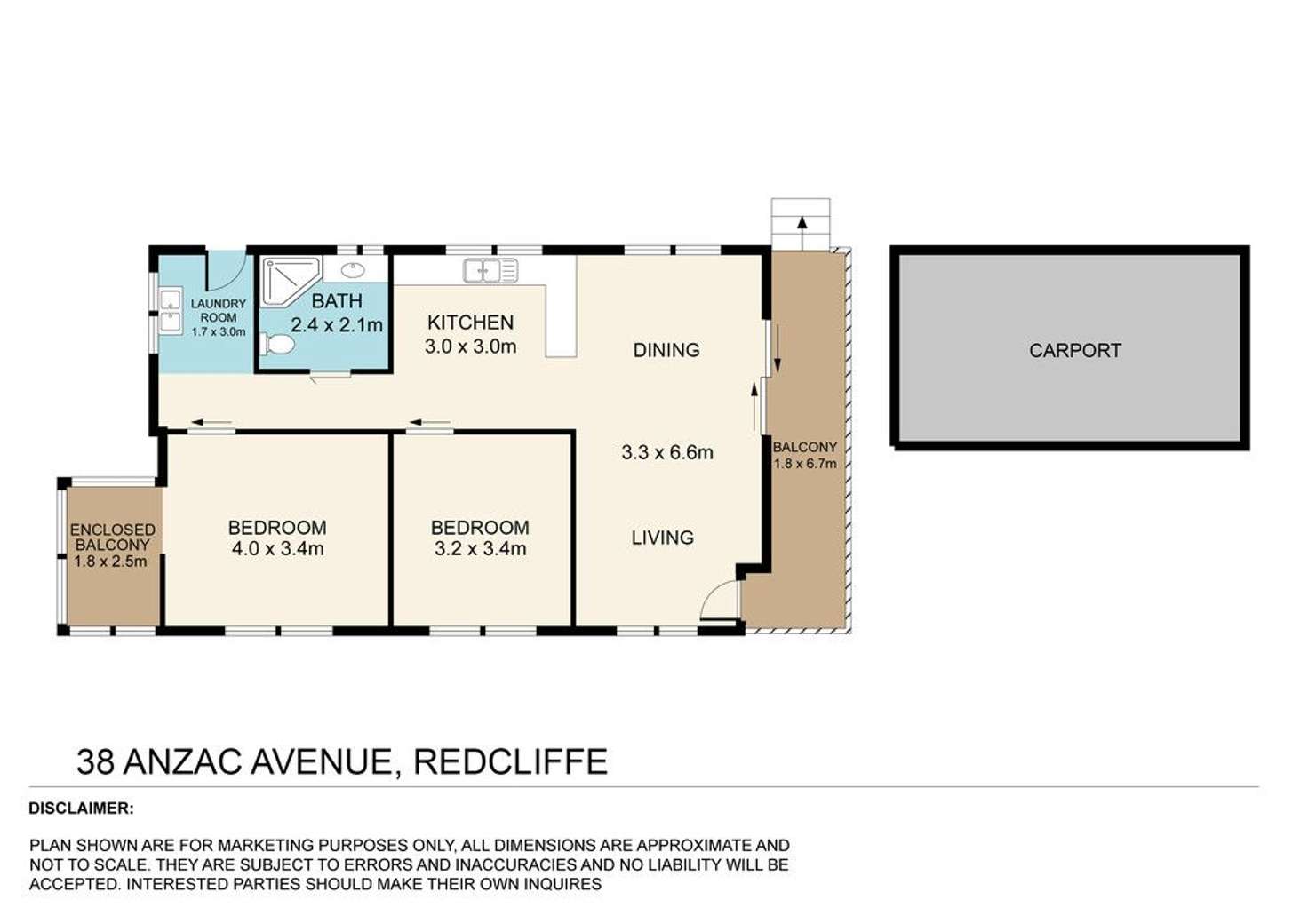 Floorplan of Homely house listing, 38 Anzac Avenue, Redcliffe QLD 4020