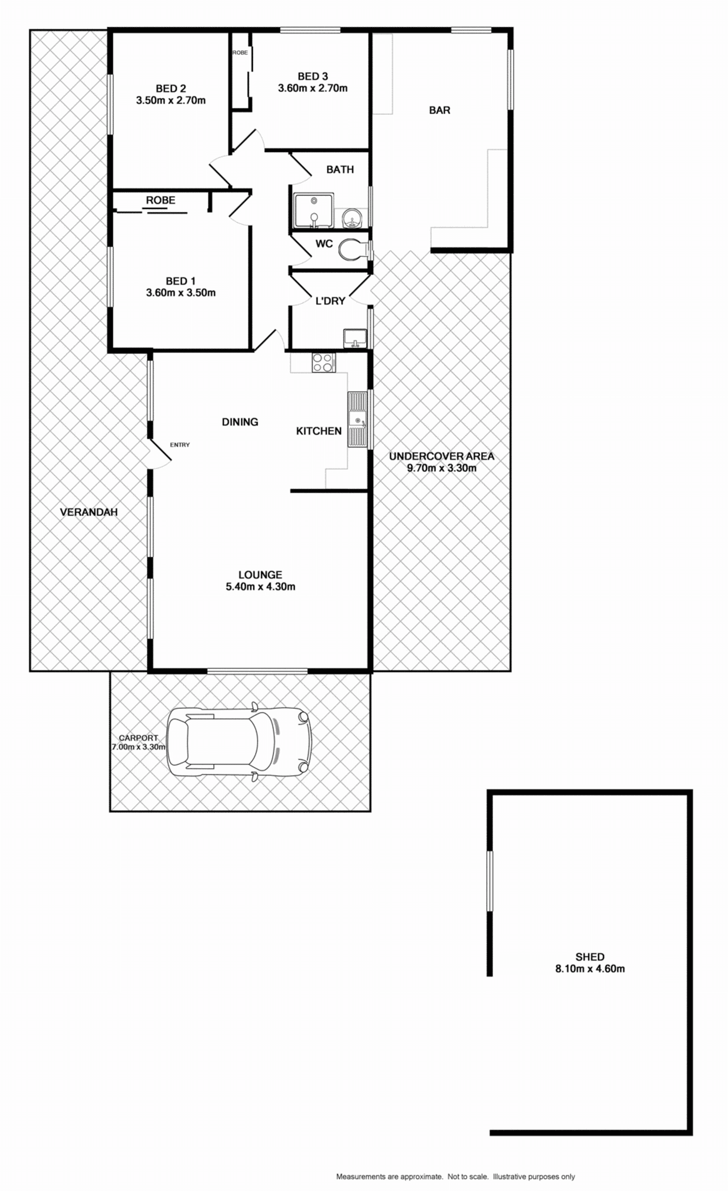 Floorplan of Homely house listing, 60 Read Street, Howlong NSW 2643