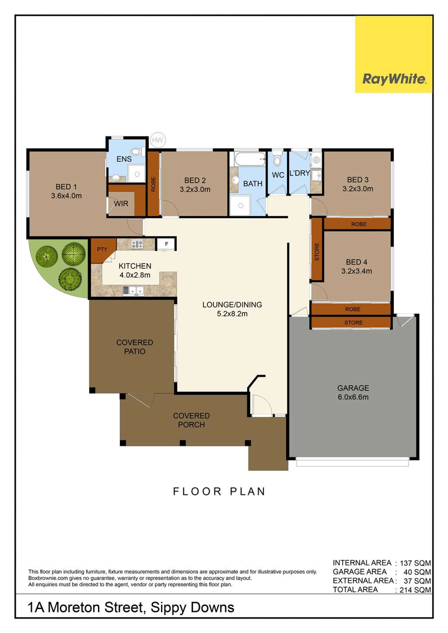 Floorplan of Homely house listing, 1A Moreton Street, Sippy Downs QLD 4556