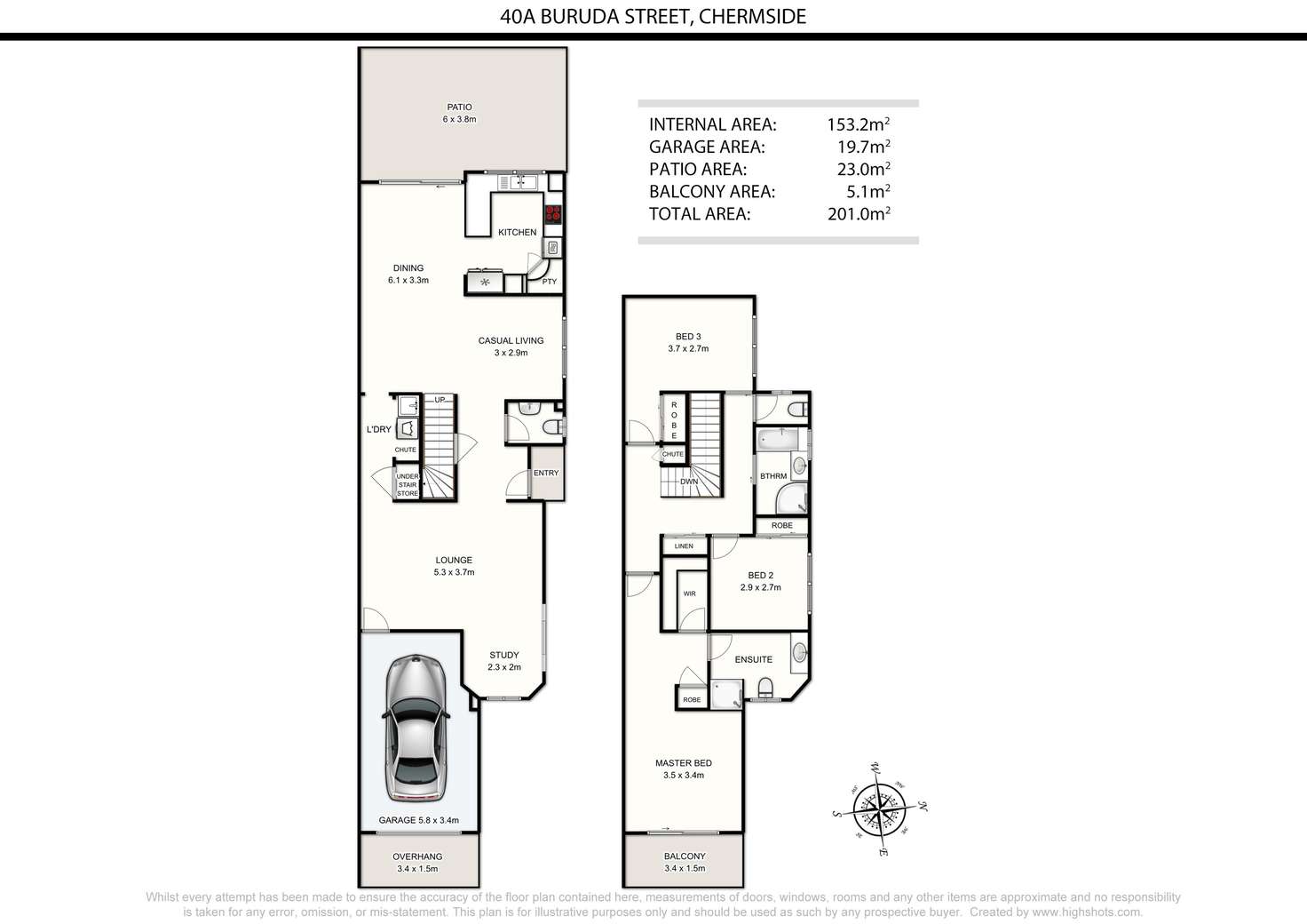 Floorplan of Homely house listing, 40A Buruda Street, Chermside QLD 4032