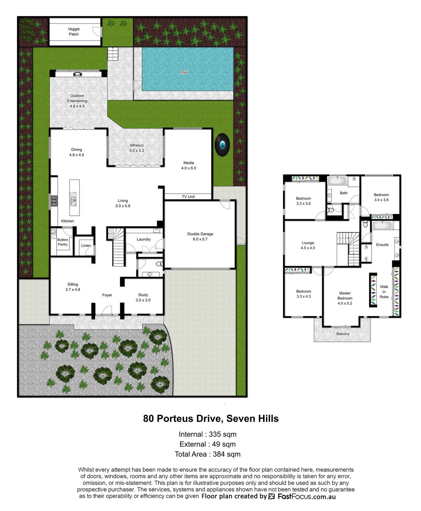 Floorplan of Homely house listing, 80 Porteus Drive, Seven Hills QLD 4170