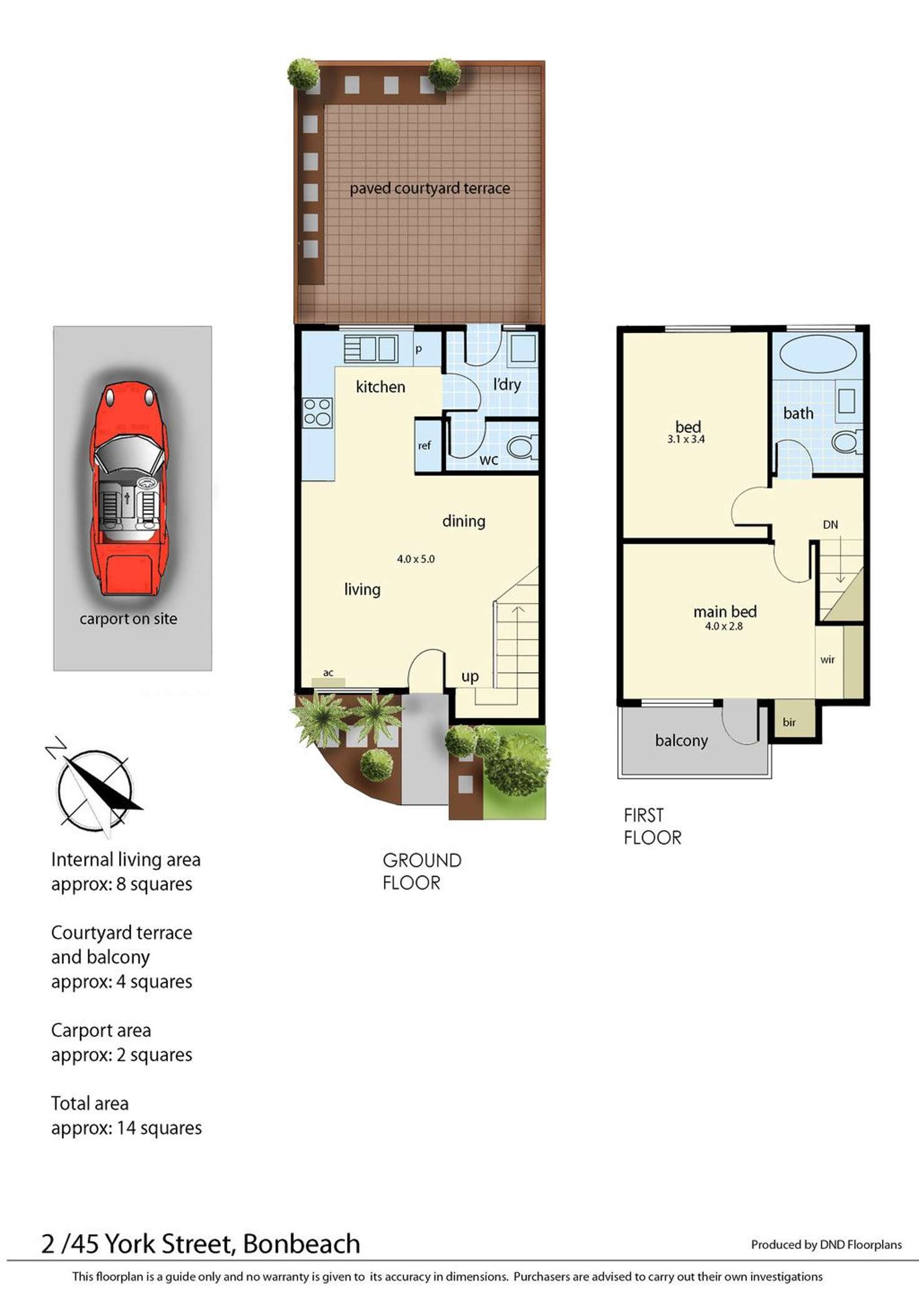 Floorplan of Homely house listing, 2/45 York Street, Bonbeach VIC 3196