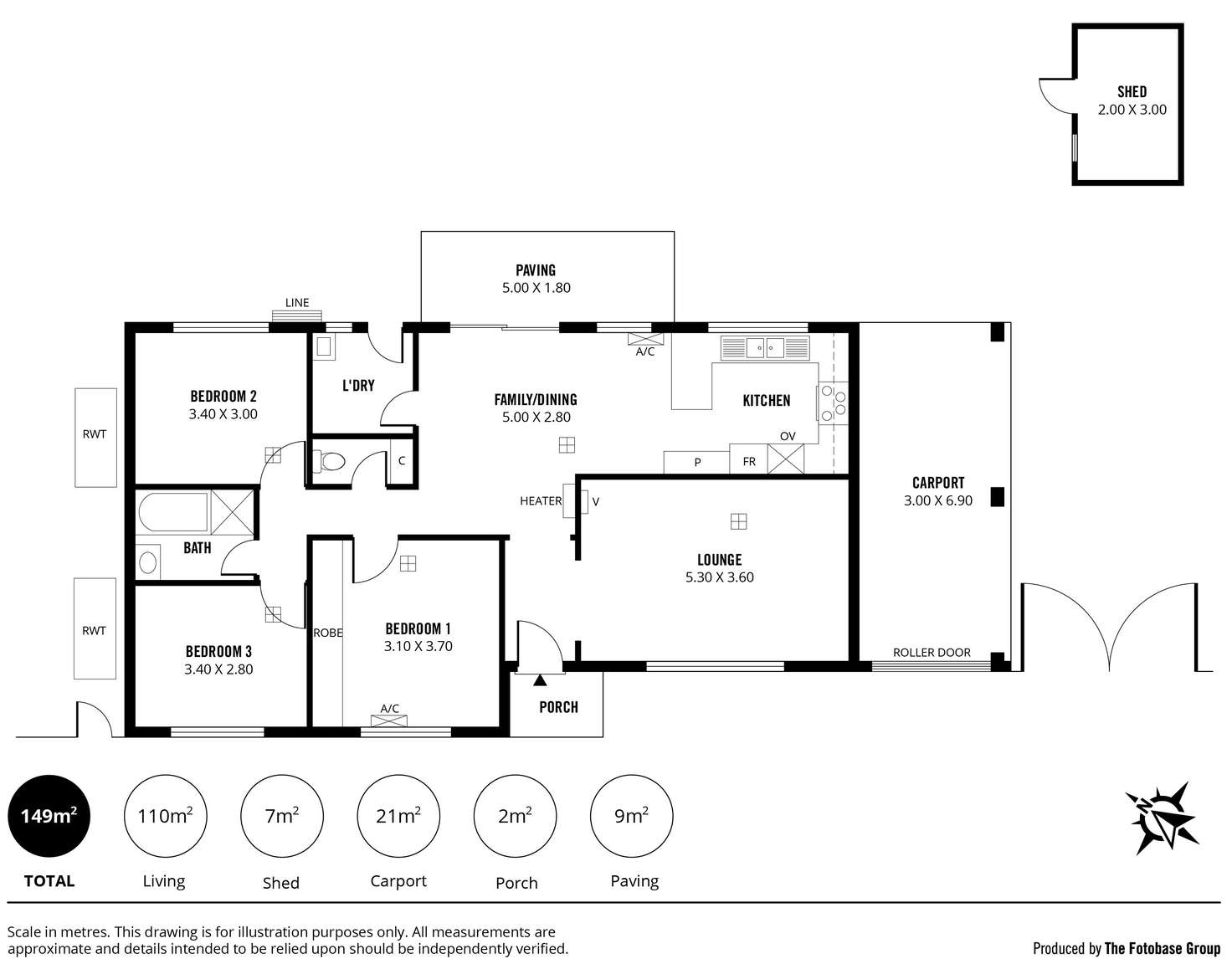 Floorplan of Homely house listing, 2 Gunya Court, Flagstaff Hill SA 5159