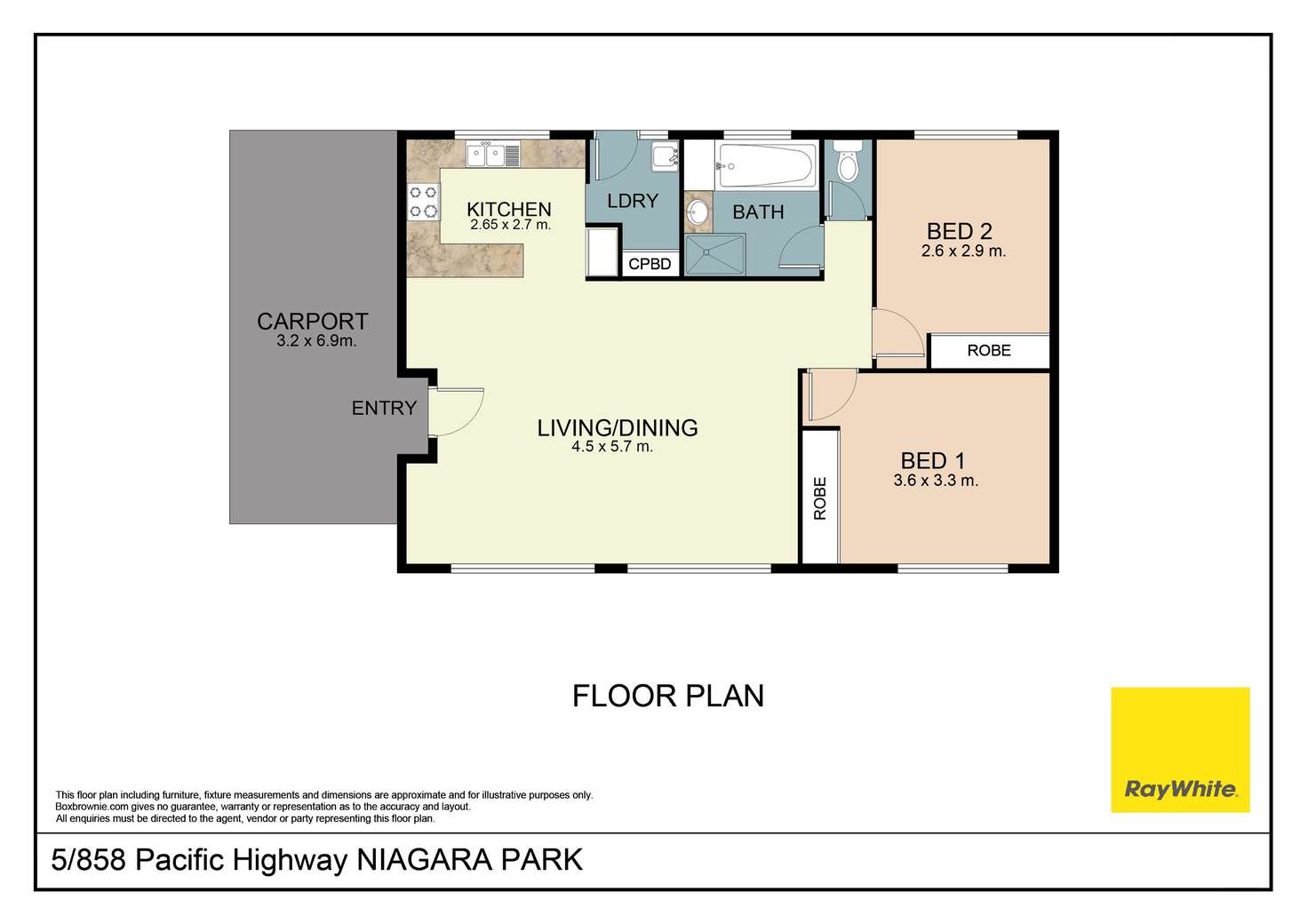 Floorplan of Homely villa listing, 5/858 Pacific Highway, Niagara Park NSW 2250