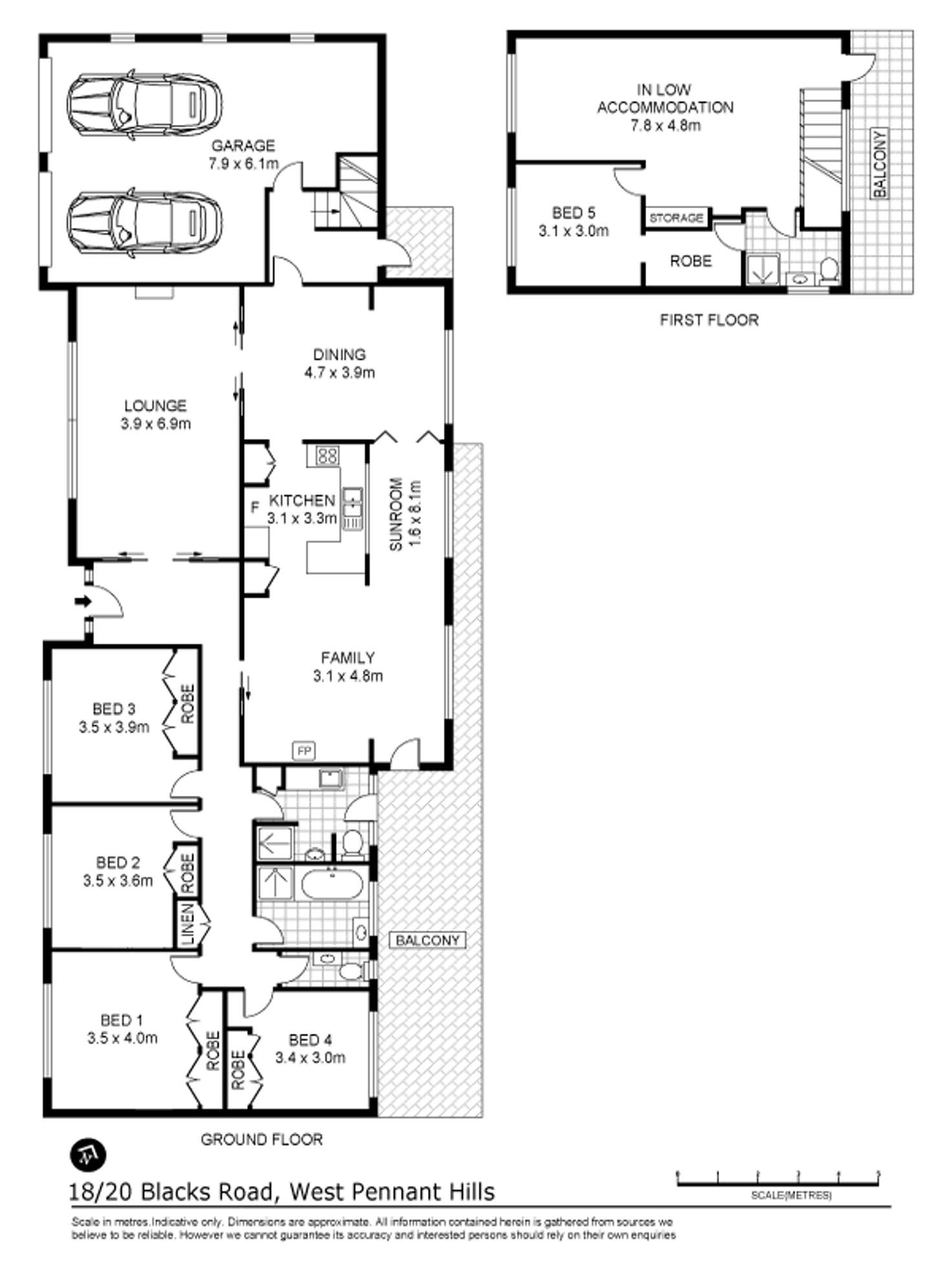 Floorplan of Homely house listing, 18 Blacks Road, West Pennant Hills NSW 2125