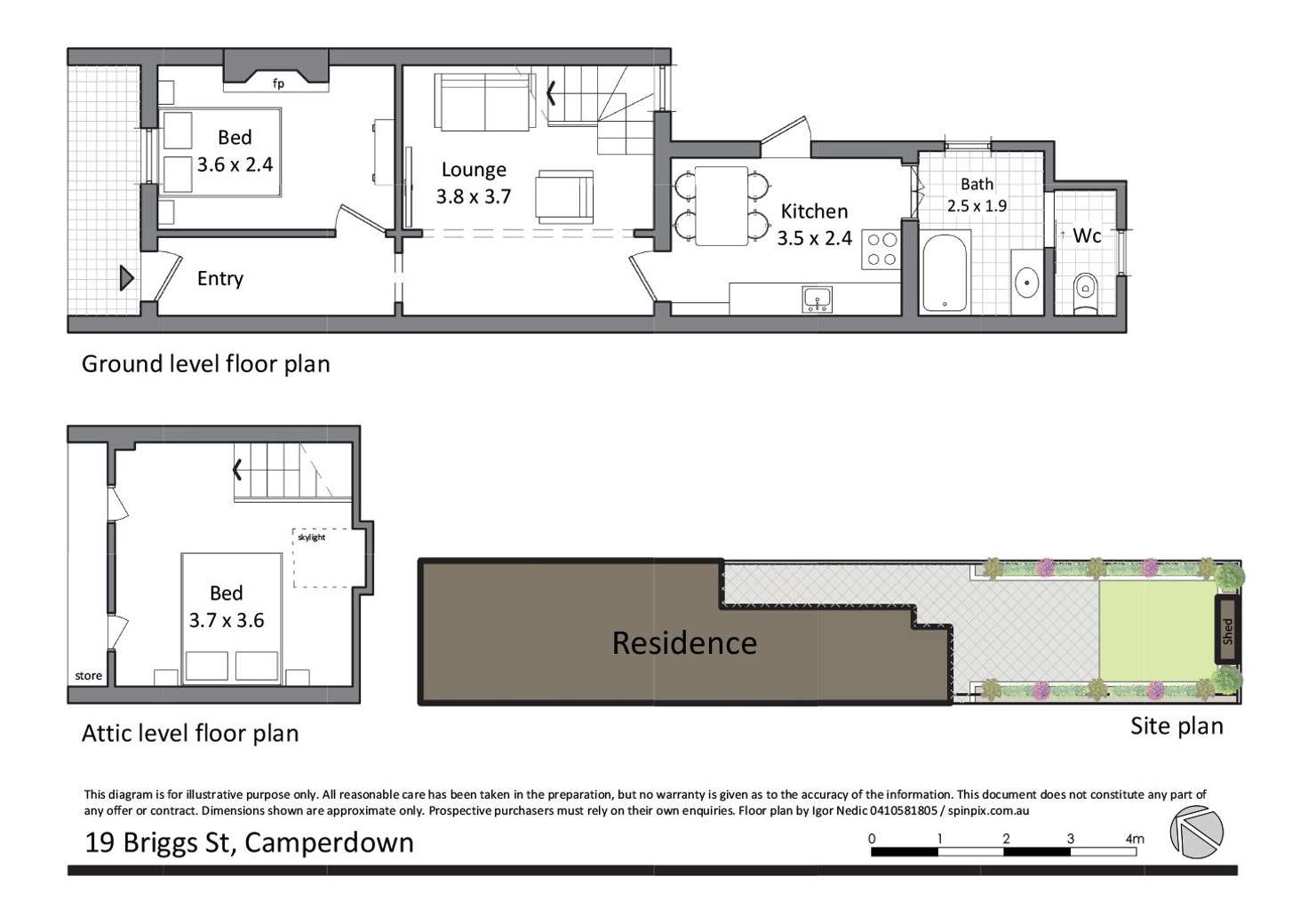 Floorplan of Homely house listing, 19 Briggs Street, Camperdown NSW 2050