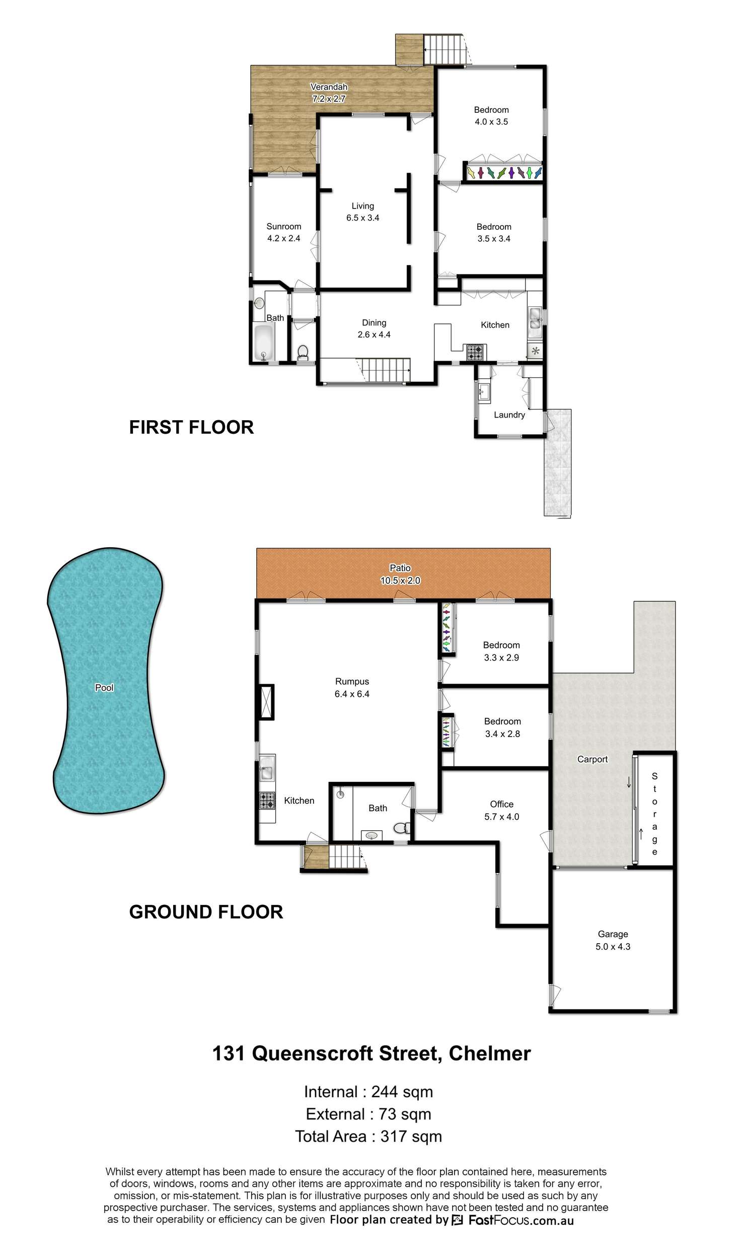 Floorplan of Homely house listing, 131 Queenscroft Street, Chelmer QLD 4068