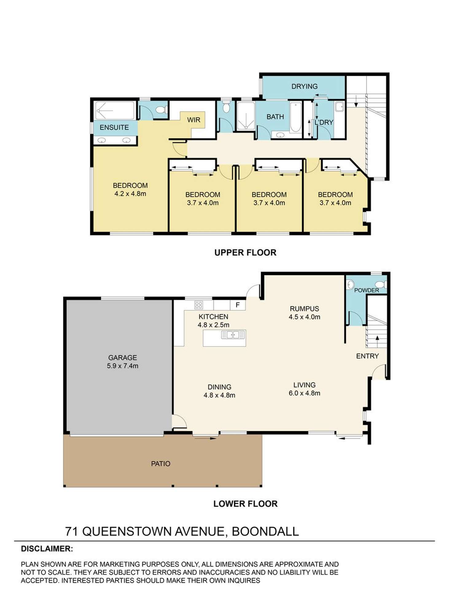 Floorplan of Homely house listing, 71 Queenstown Avenue, Boondall QLD 4034