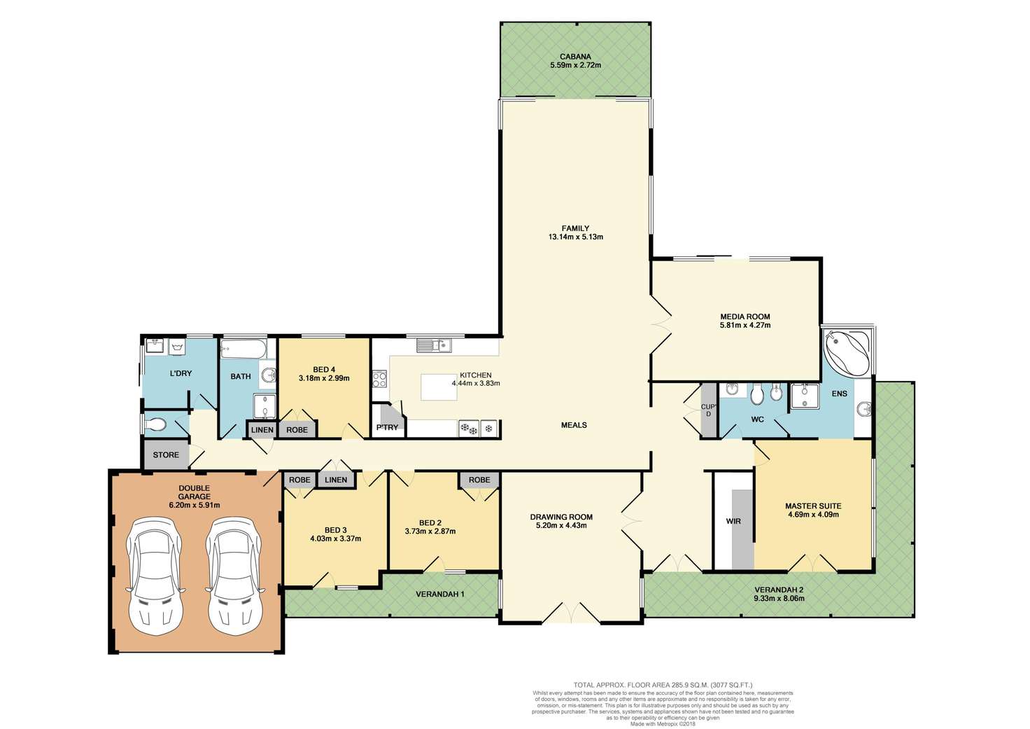 Floorplan of Homely house listing, 45 Cassia Drive, Karnup WA 6176