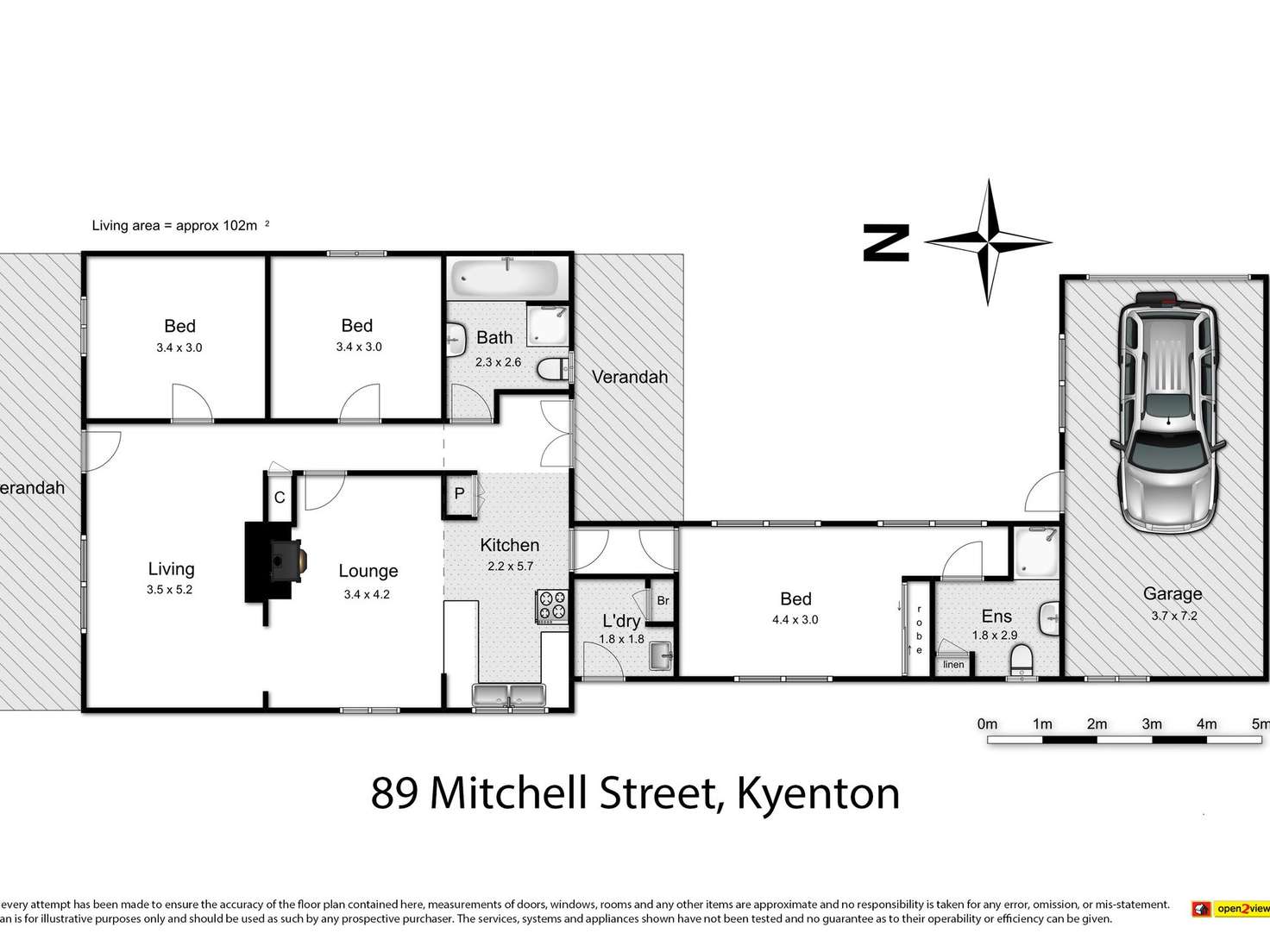 Floorplan of Homely house listing, 89 Mitchell Street, Kyneton VIC 3444