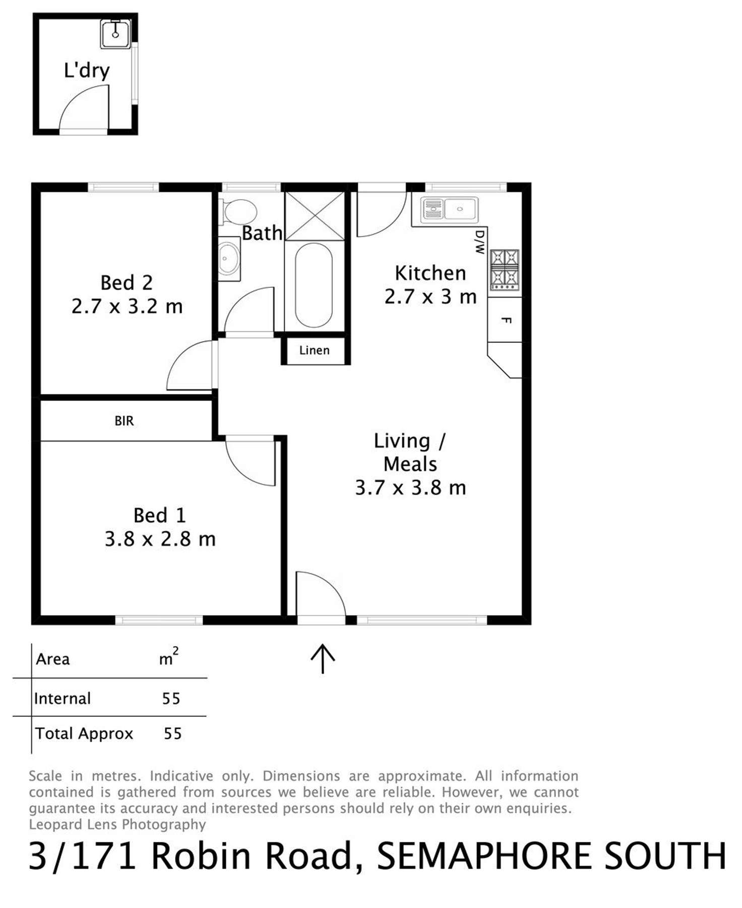 Floorplan of Homely unit listing, 3/171 Robin Road, Semaphore South SA 5019