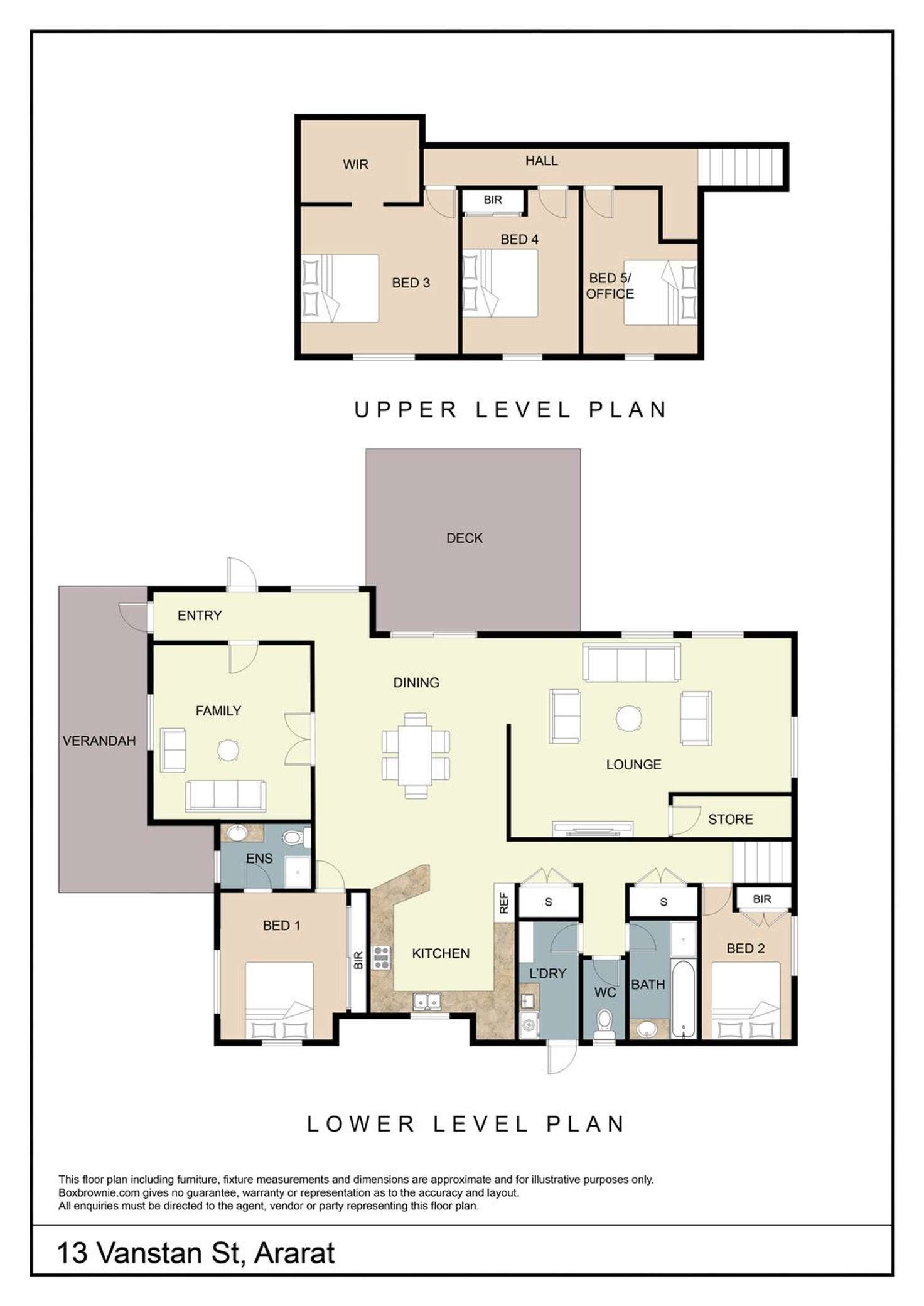 Floorplan of Homely house listing, 13 Vanstan Street, Ararat VIC 3377