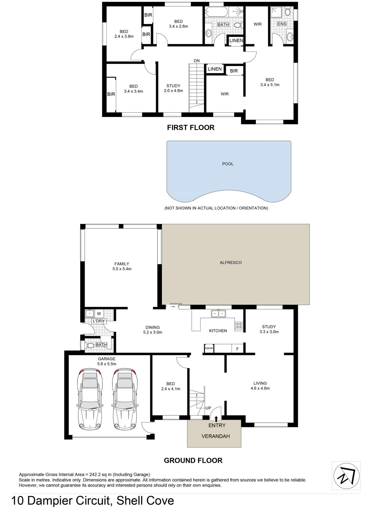 Floorplan of Homely house listing, 10 Dampier Crescent, Shell Cove NSW 2529