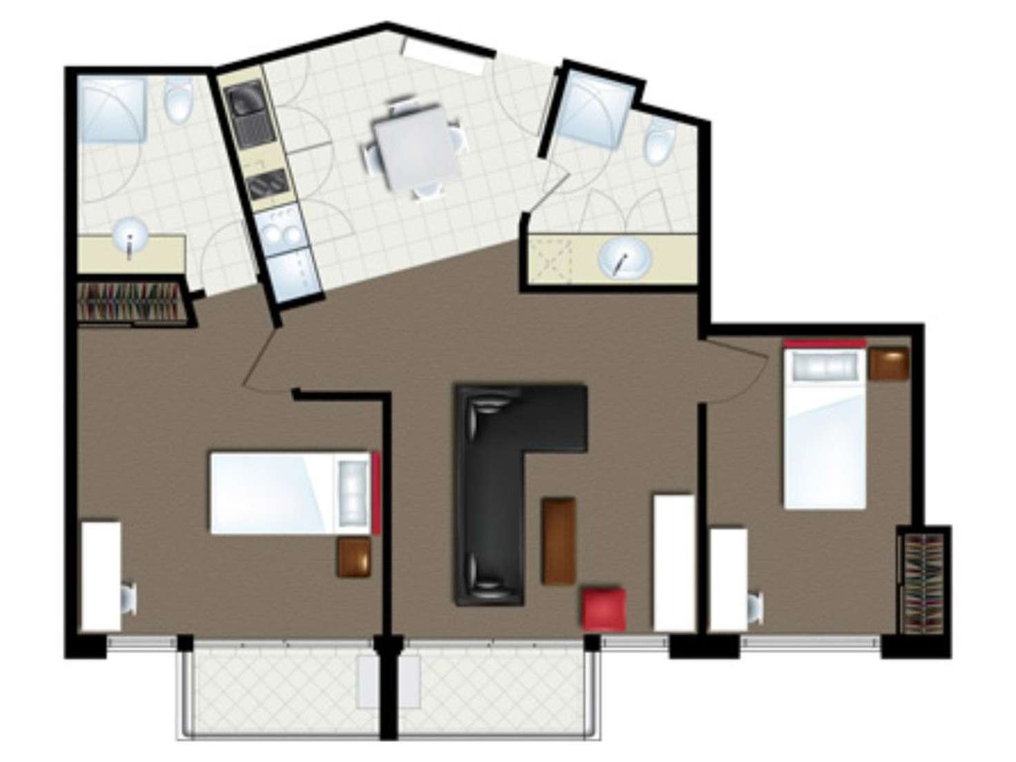 Floorplan of Homely apartment listing, 226/25 Lake Orr Drive, Robina QLD 4226