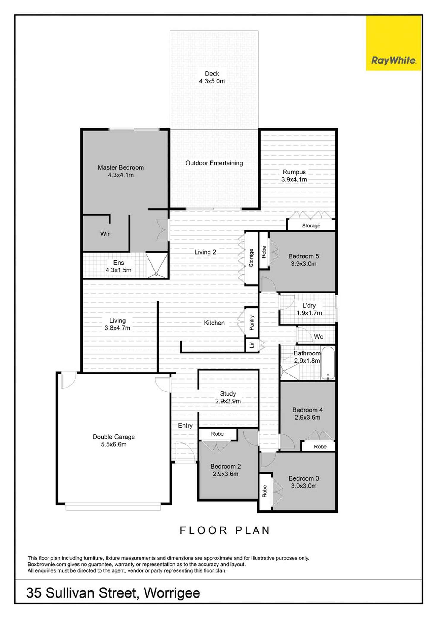 Floorplan of Homely house listing, 35 Sullivan Street, Worrigee NSW 2540