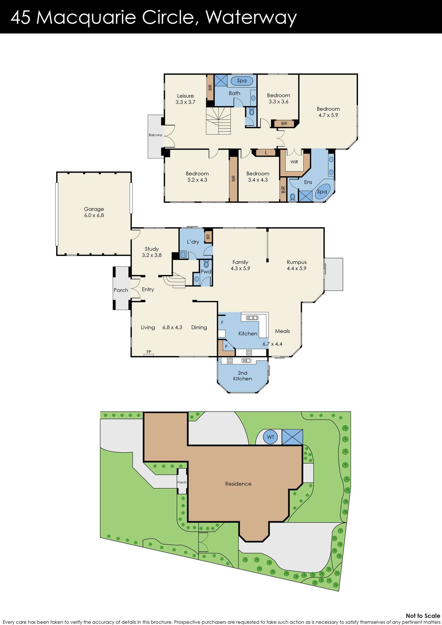 Floorplan of Homely house listing, 45 Macquarie Circle, Waterways VIC 3195