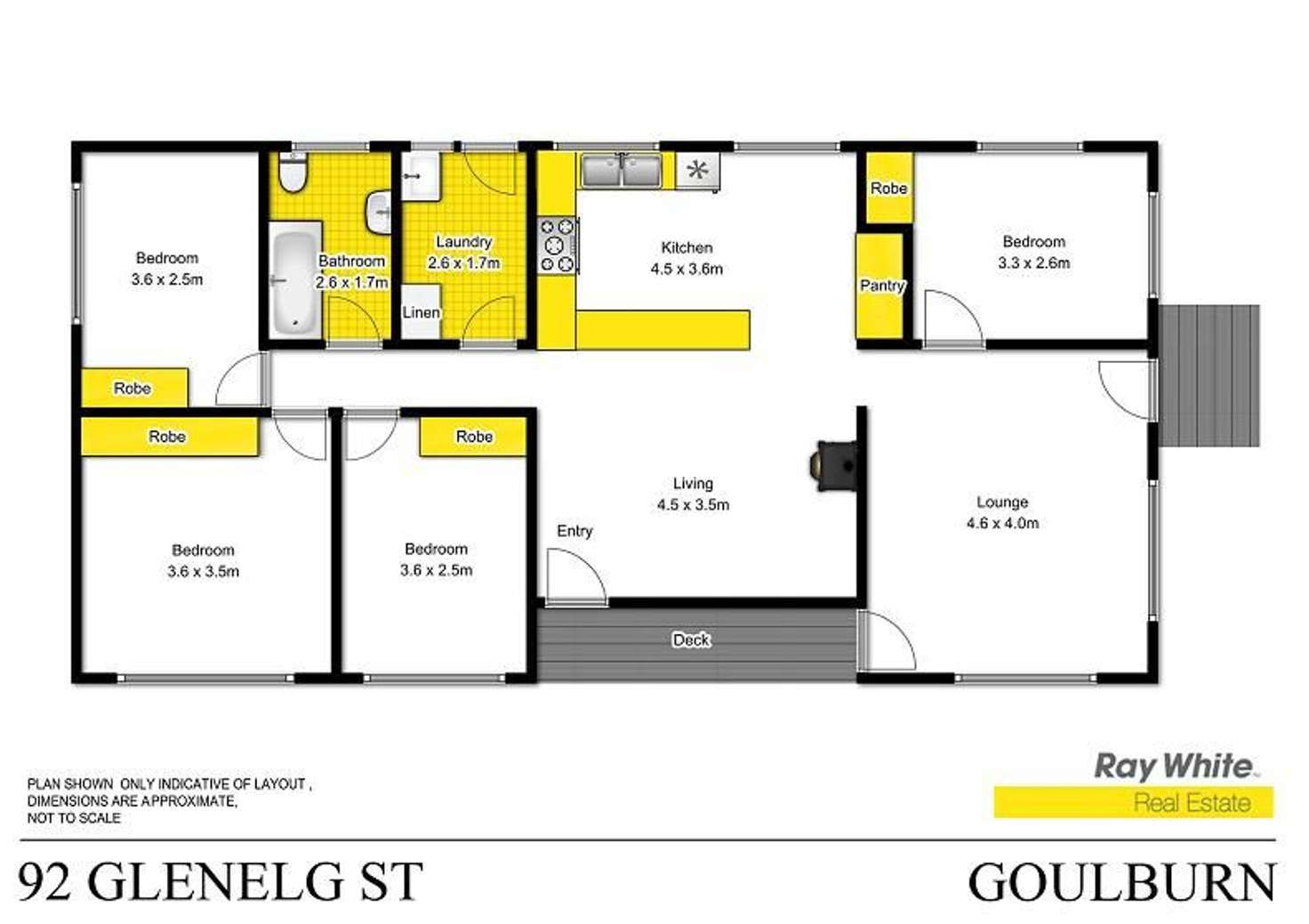 Floorplan of Homely house listing, 92 Glenelg Street, Goulburn NSW 2580