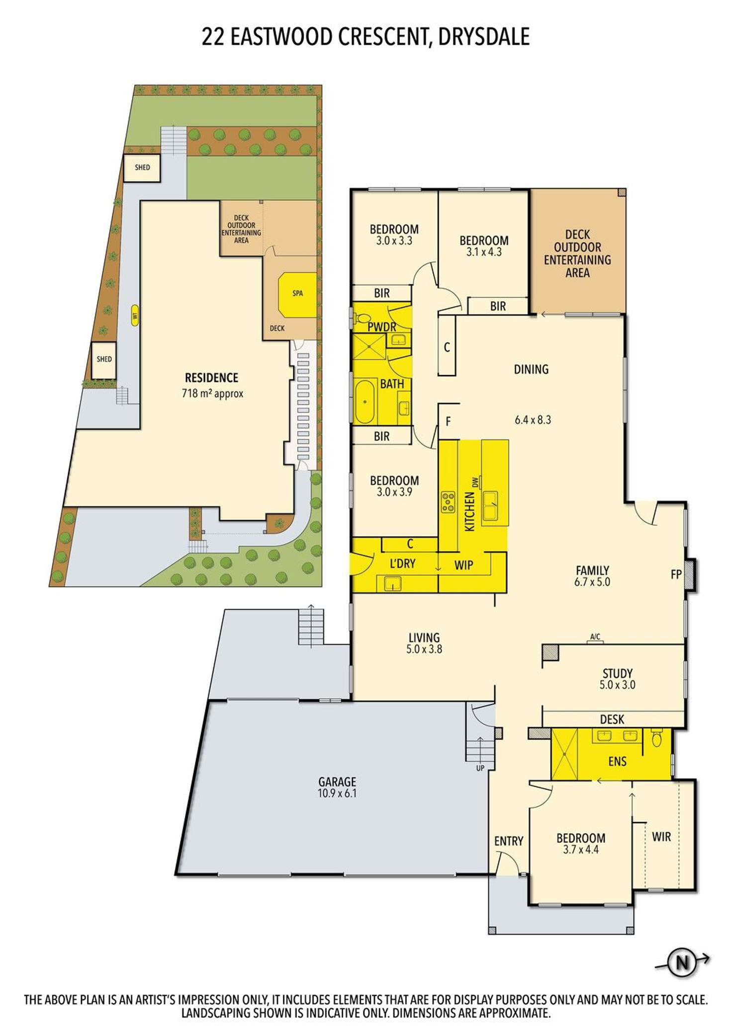 Floorplan of Homely house listing, 22 Eastwood Crescent, Drysdale VIC 3222