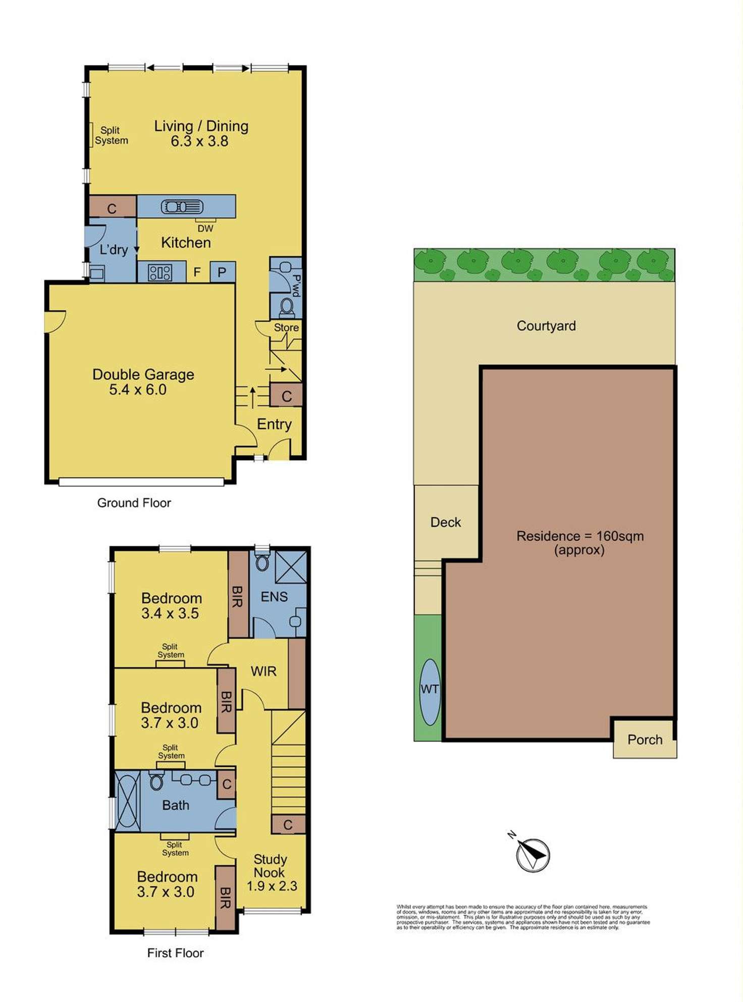 Floorplan of Homely townhouse listing, 3/2 Oliver Street, Ringwood VIC 3134