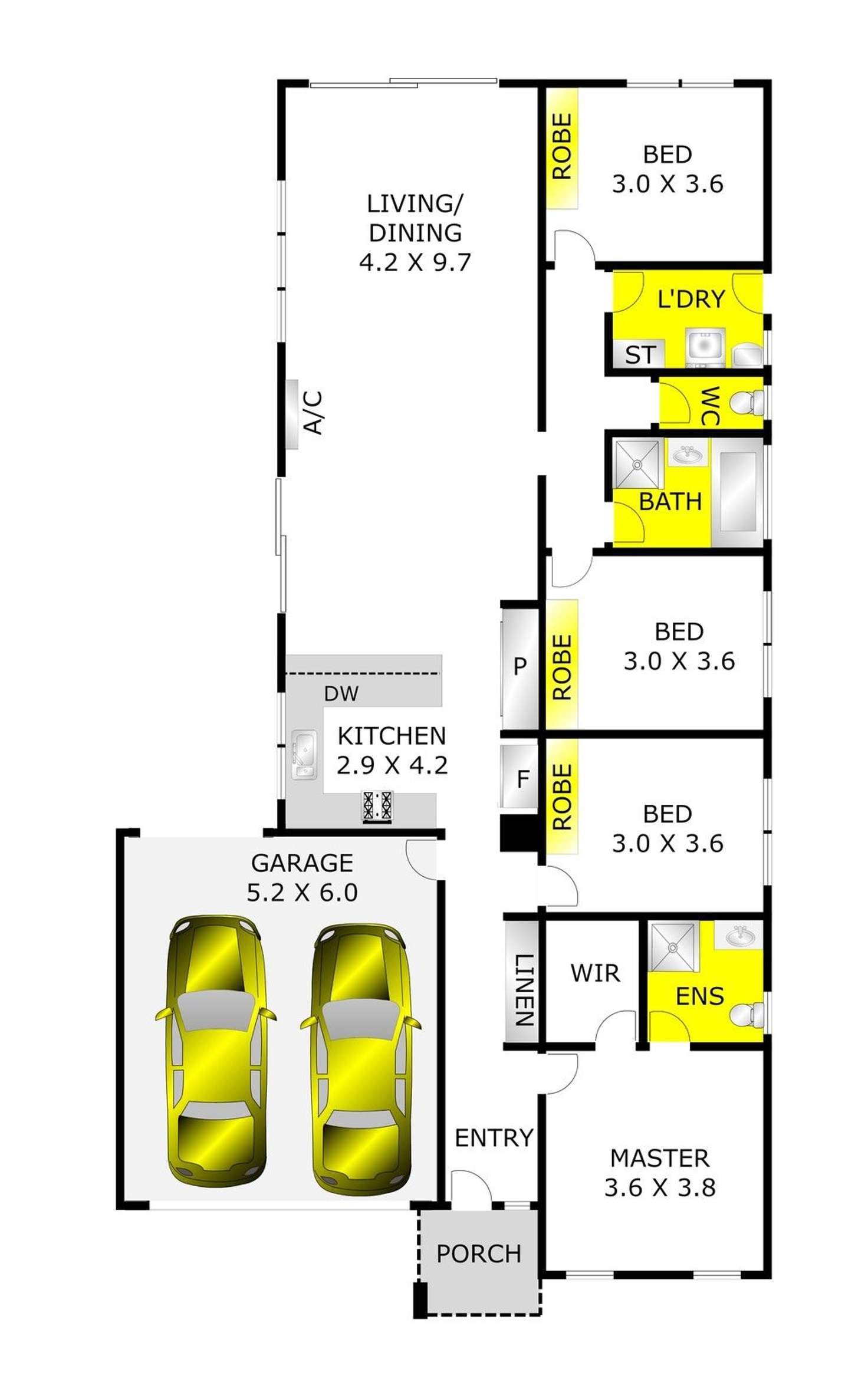 Floorplan of Homely house listing, 5 Plough Drive, Curlewis VIC 3222