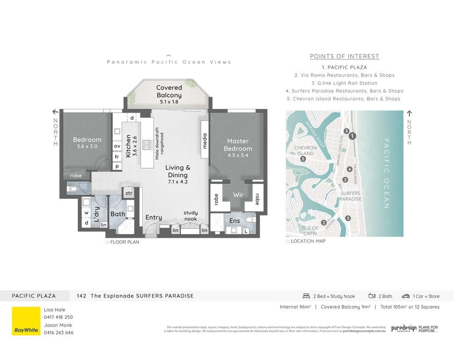 Floorplan of Homely unit listing, 50/142 The Esplanade, Surfers Paradise QLD 4217
